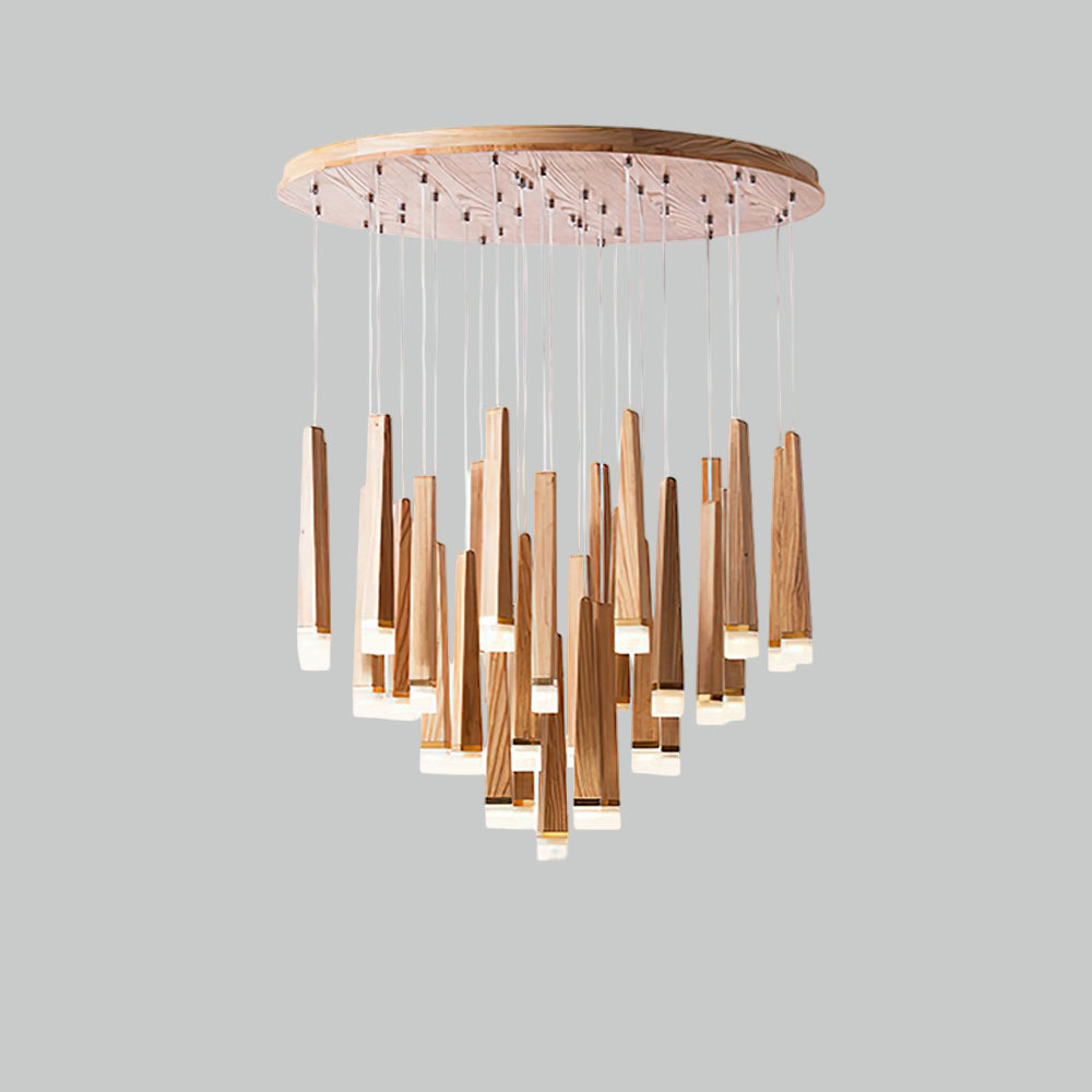 Armarila Firewood Stick Wood Chandelier - Letslighting