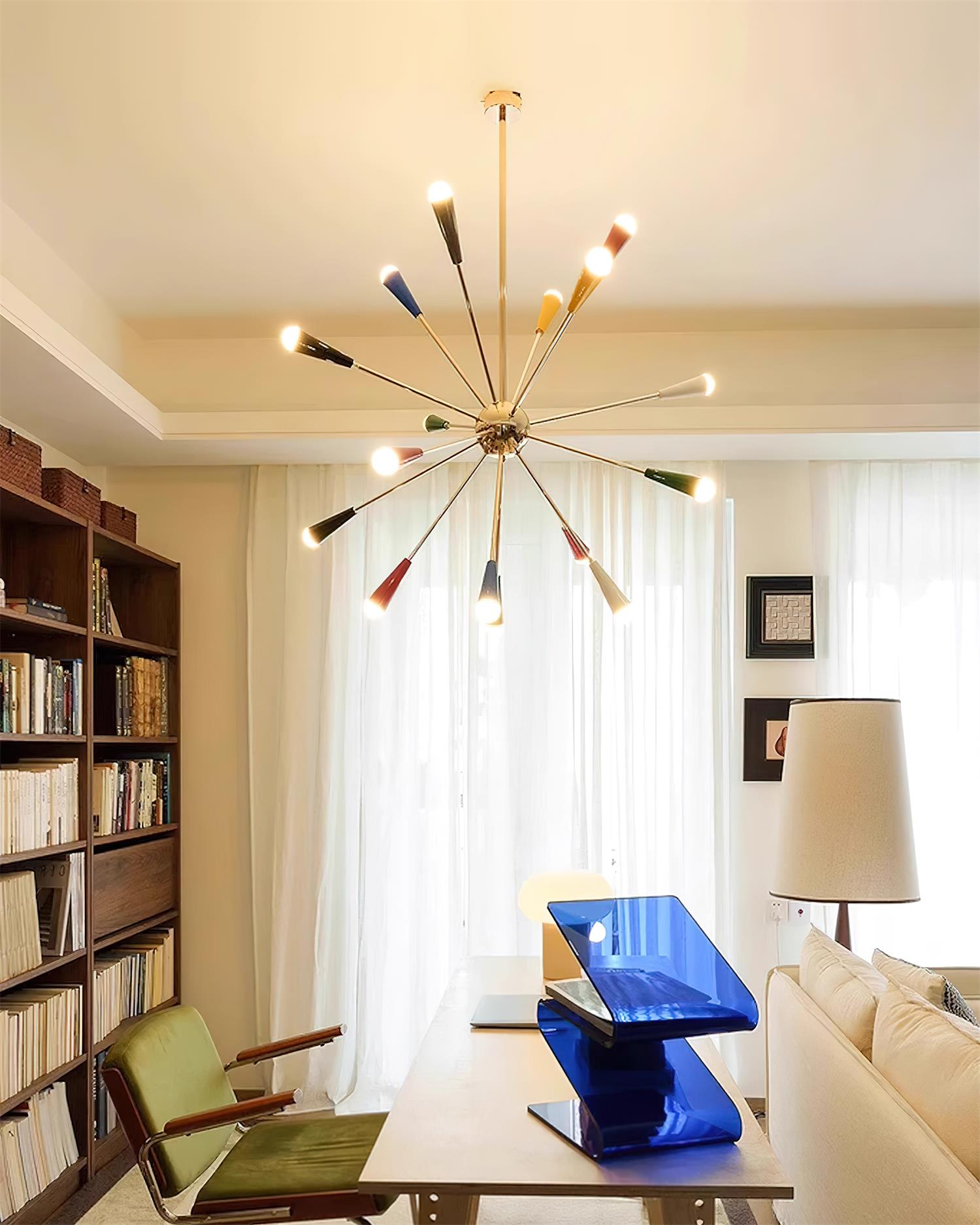 Fireworks Chandelier Colorful Cone Burst - Letslighting