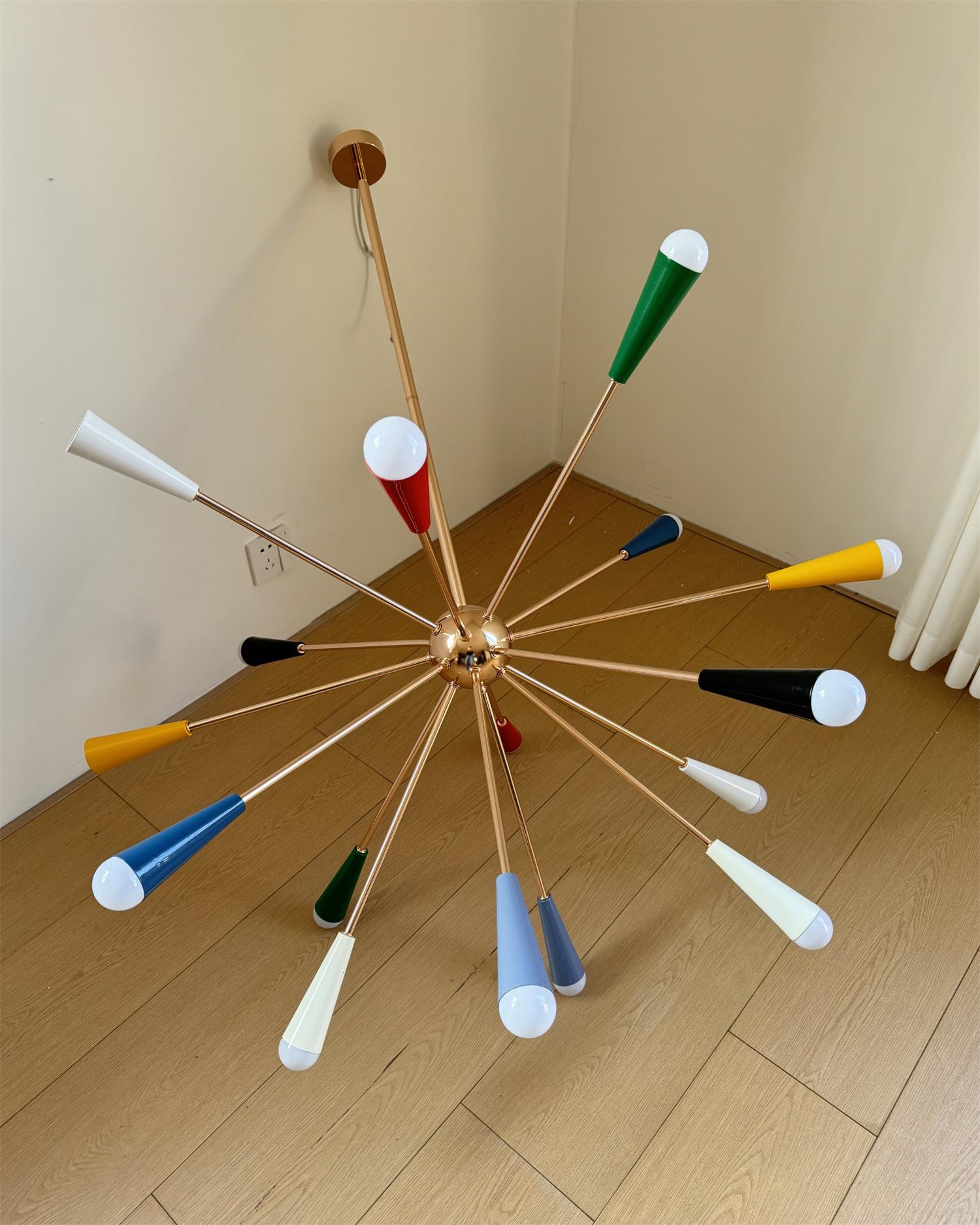 Fireworks Chandelier Colorful Cone Burst - Letslighting