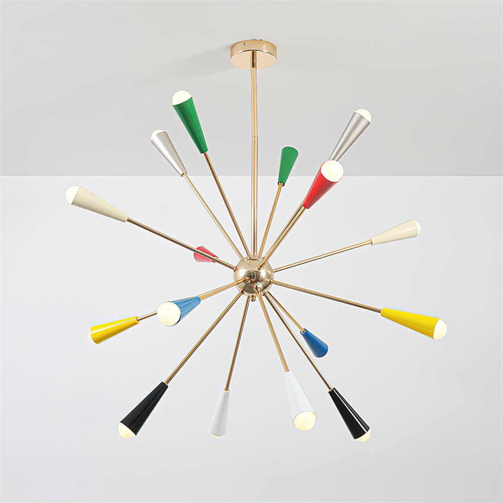 Fireworks Chandelier Colorful Cone Burst - Letslighting