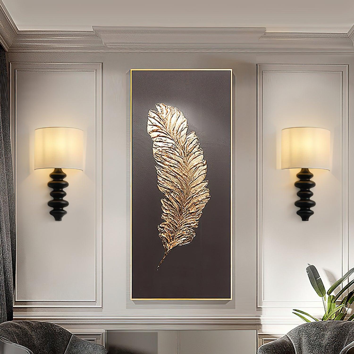 Zovarion Nordic Art Fabric Sconce Wall lamp - Letslighting