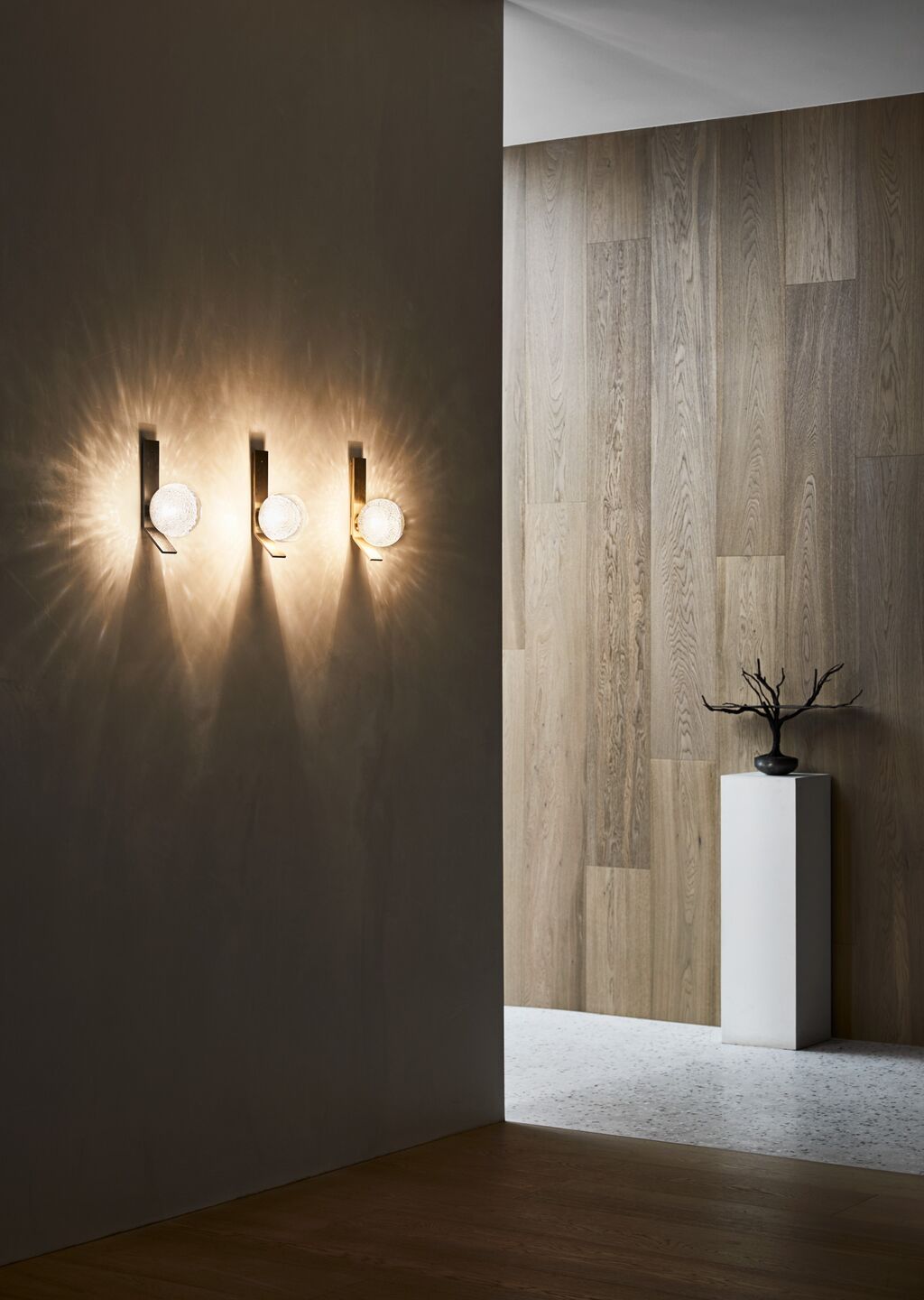 Fizi Modern Minimalist Copper Glass Wall Lamp - Letslighting