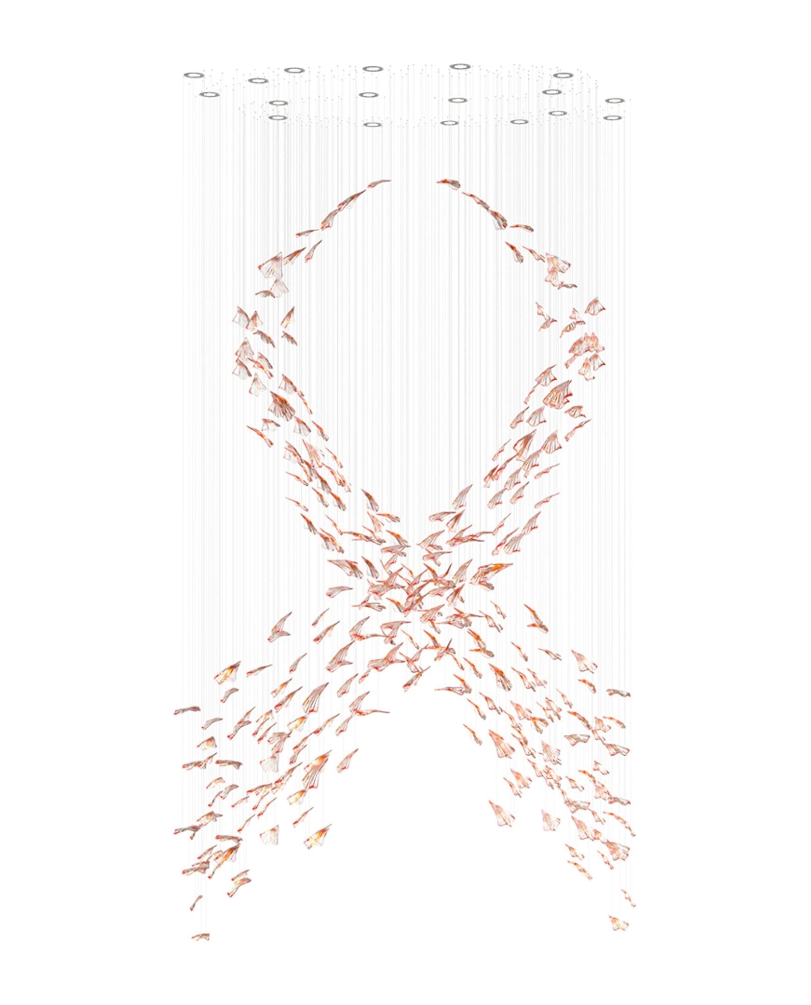 Elmiros Petal Glass Chandelier - Letslighting