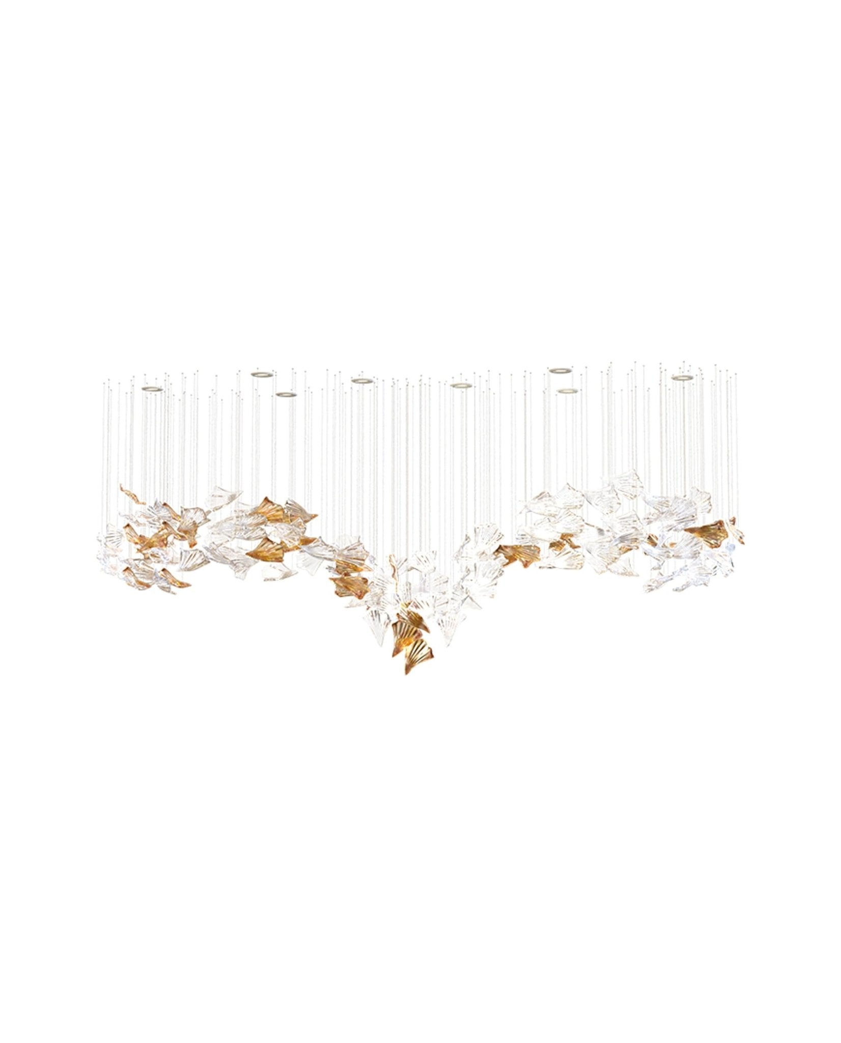 Elmiros Petal Glass Chandelier - Letslighting