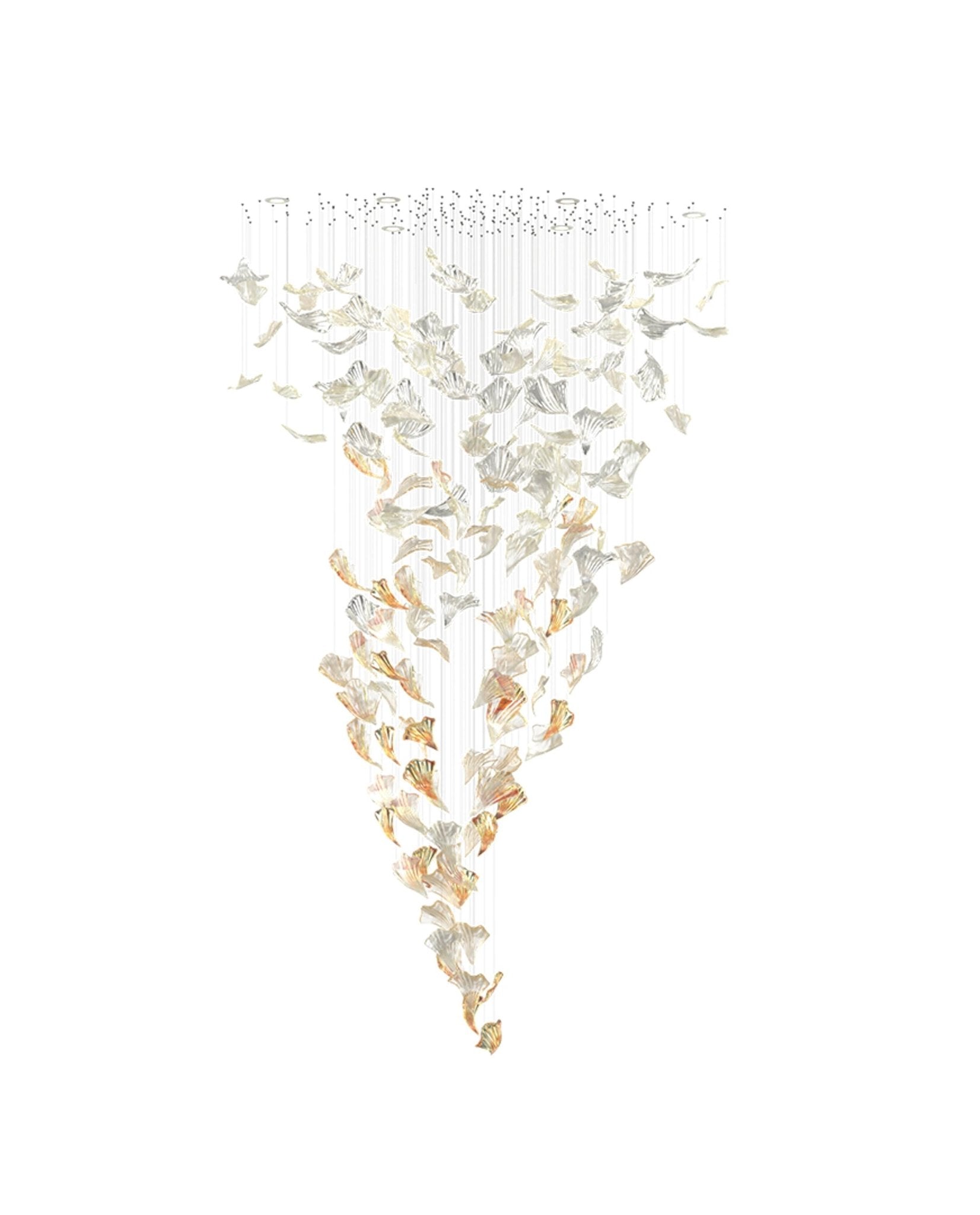 Elmiros Petal Glass Chandelier - Letslighting
