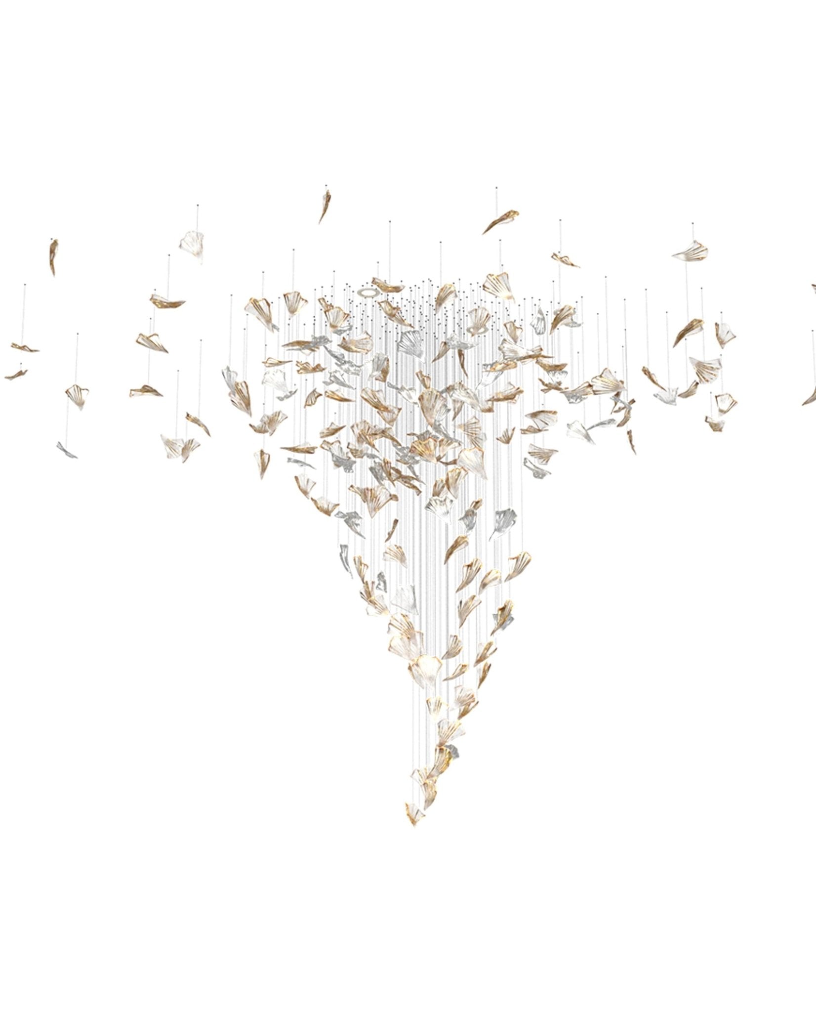 Elmiros Petal Glass Chandelier - Letslighting