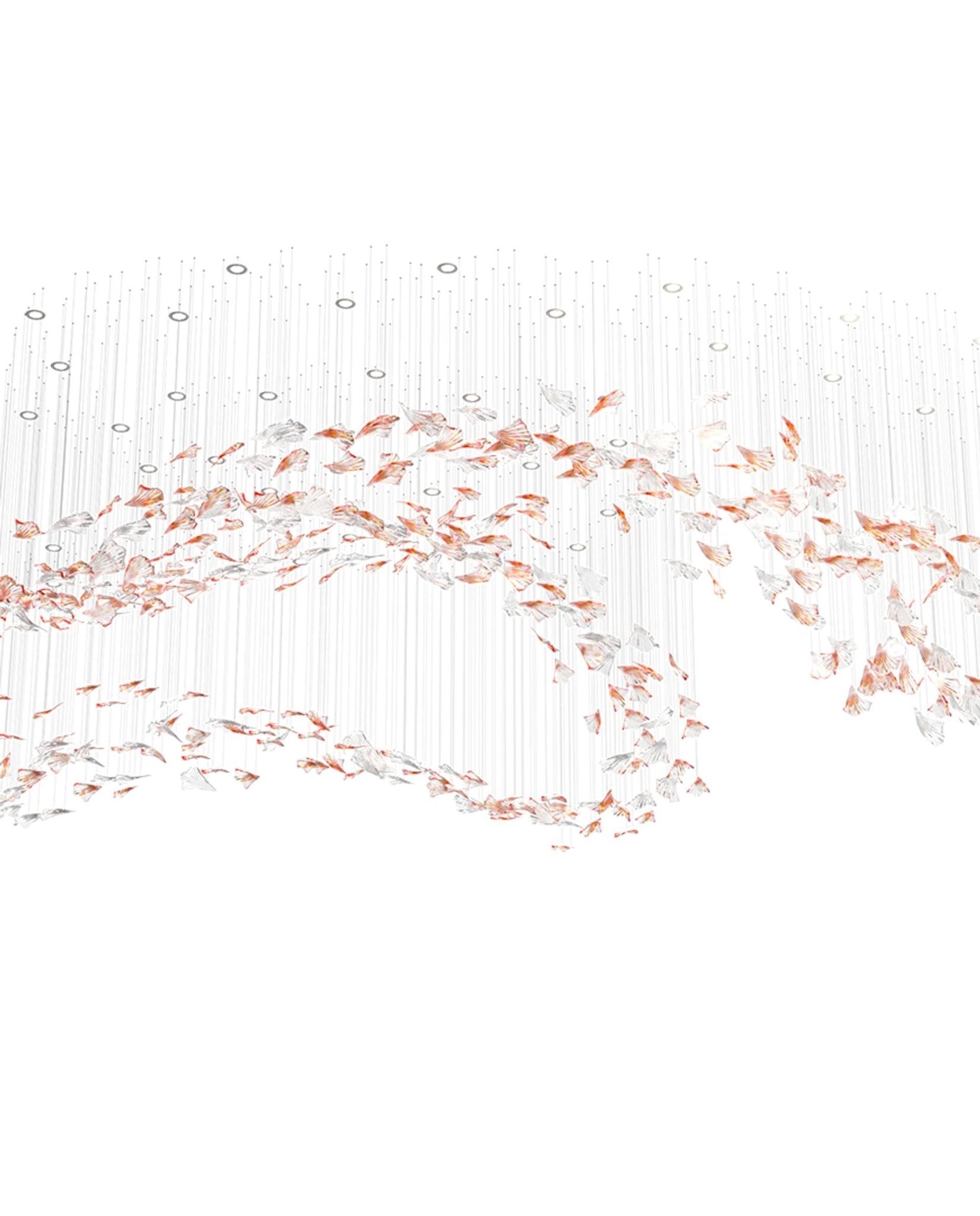 Elmiros Petal Glass Chandelier - Letslighting