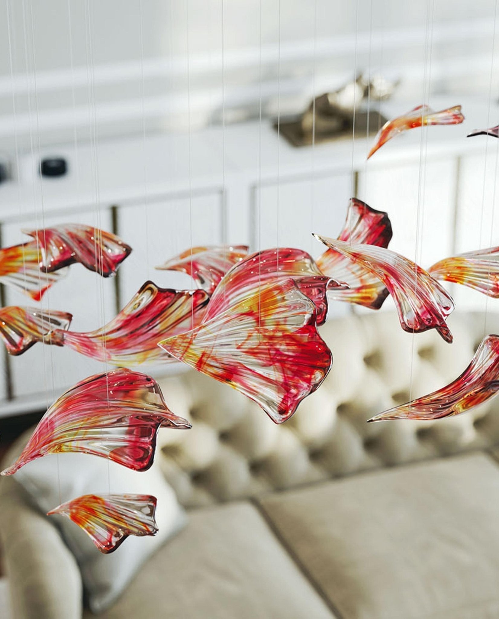 Elmiros Petal Glass Chandelier - Letslighting