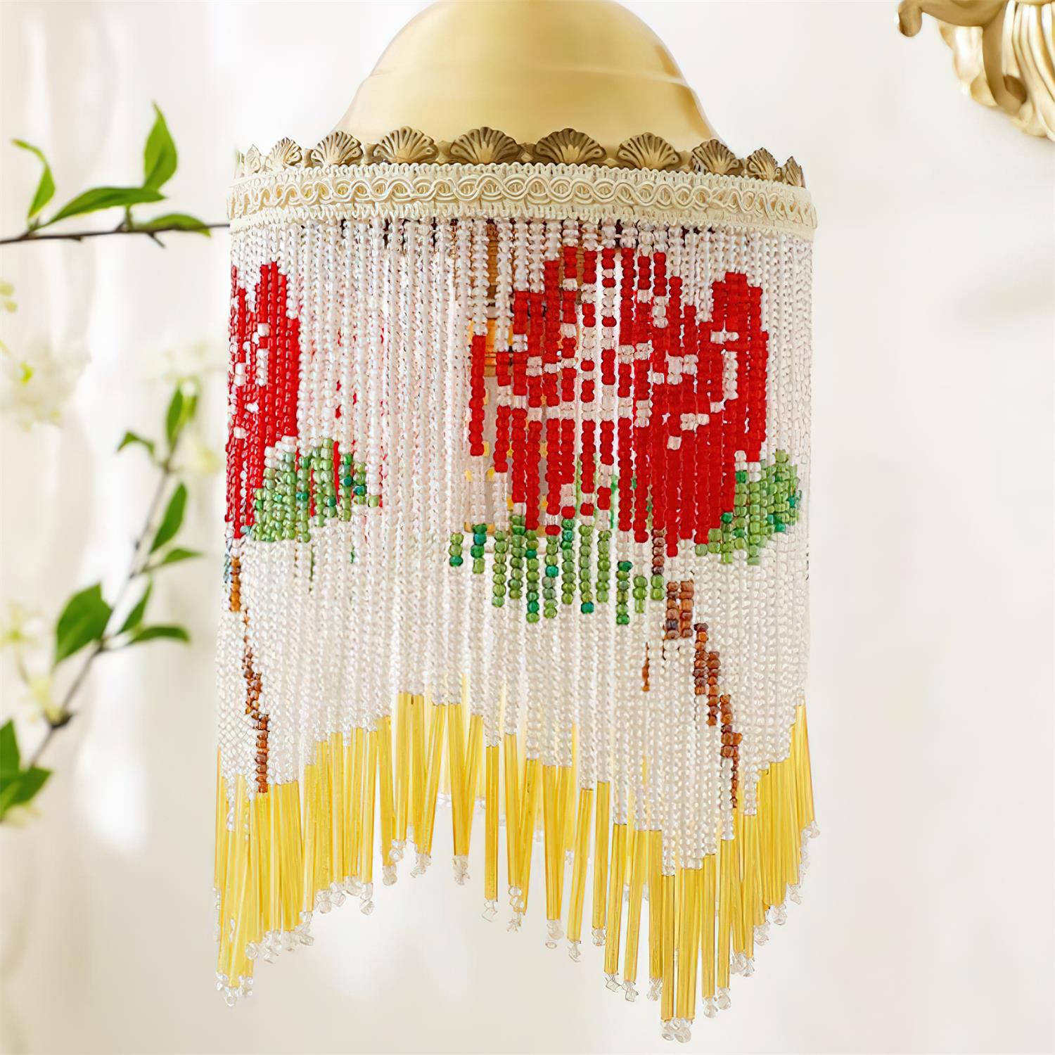 Flamenco Vintage Beaded Wall Lamp - Letslighting