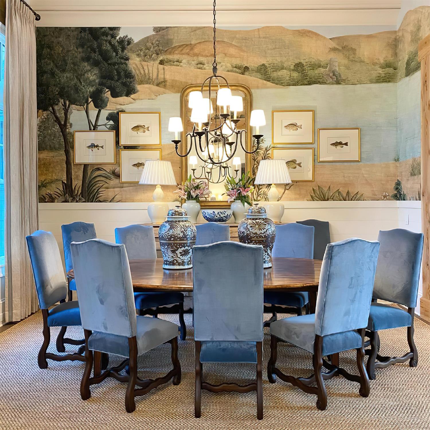 Flemish Chandelier Curved Iron Elegance