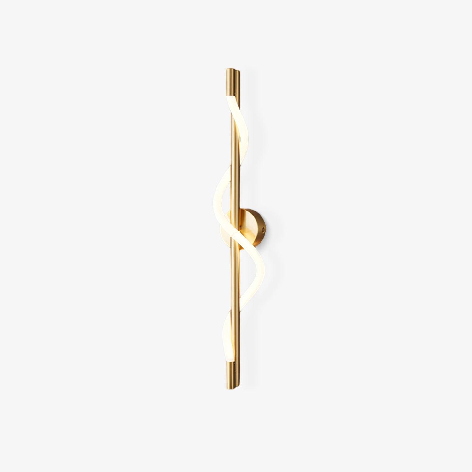 Fidora Sculptural Brass Silicone Wall Lamp - Letslighting