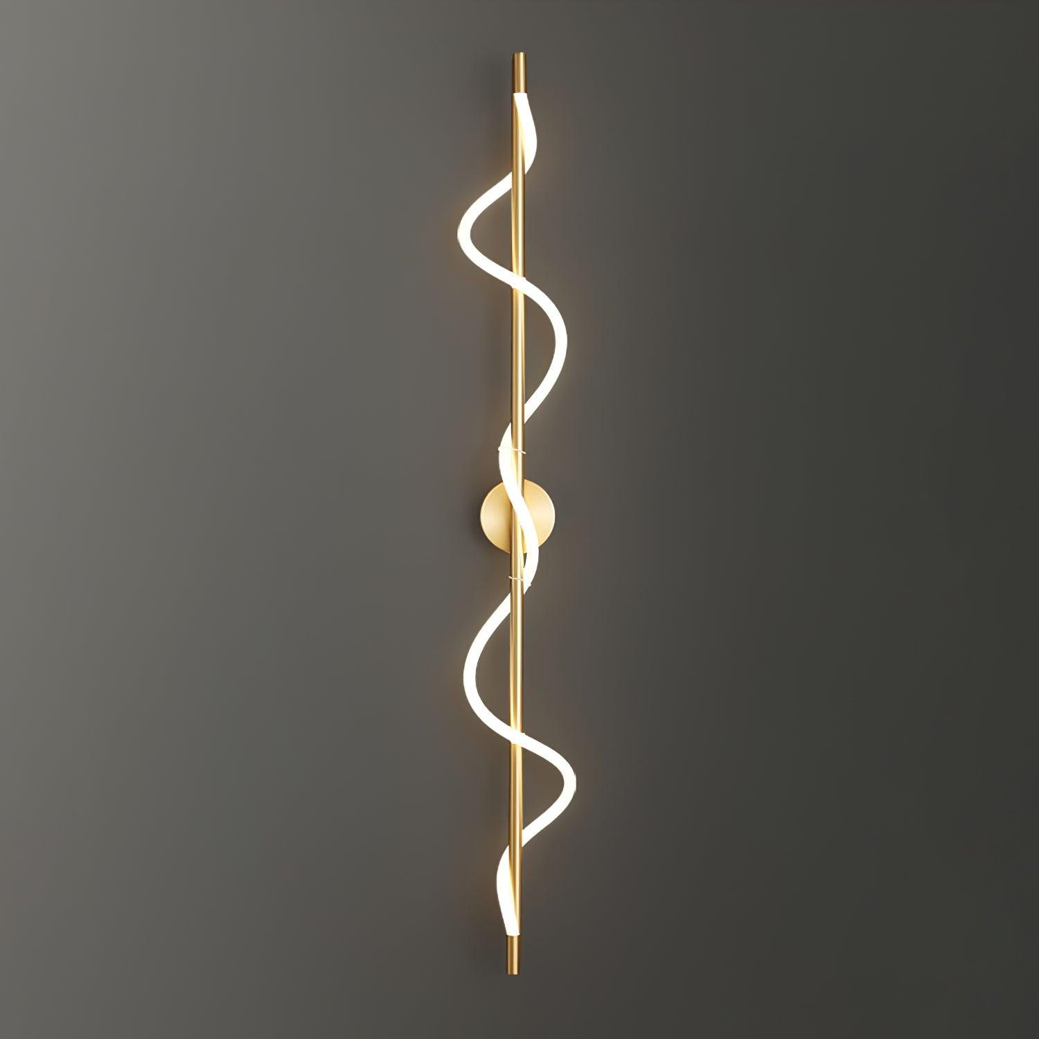 Fidora Sculptural Brass Silicone Wall Lamp - Letslighting