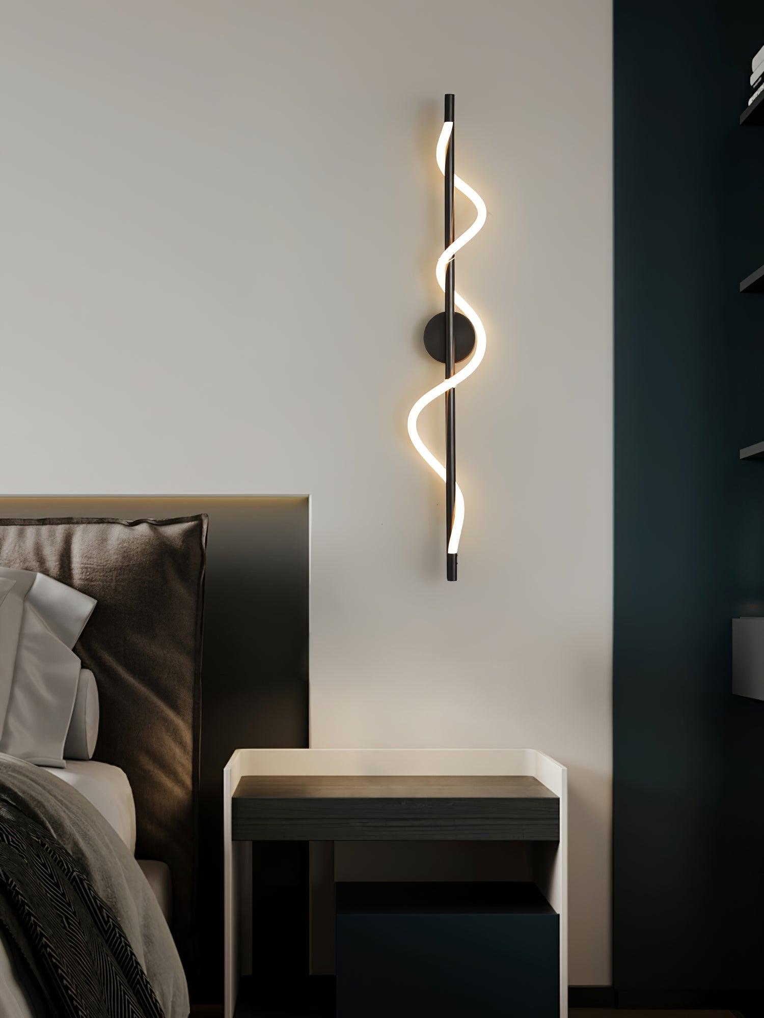 Fidora Sculptural Brass Silicone Wall Lamp - Letslighting