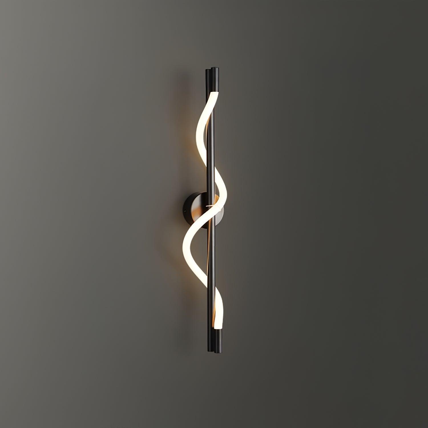 Fidora Sculptural Brass Silicone Wall Lamp - Letslighting
