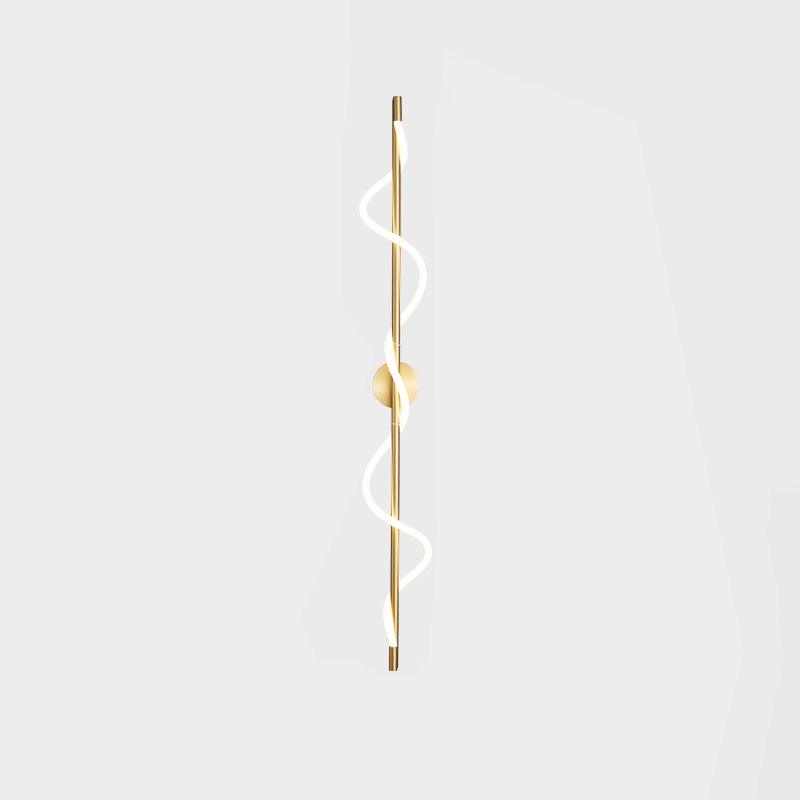 Fidora Sculptural Brass Silicone Wall Lamp - Letslighting