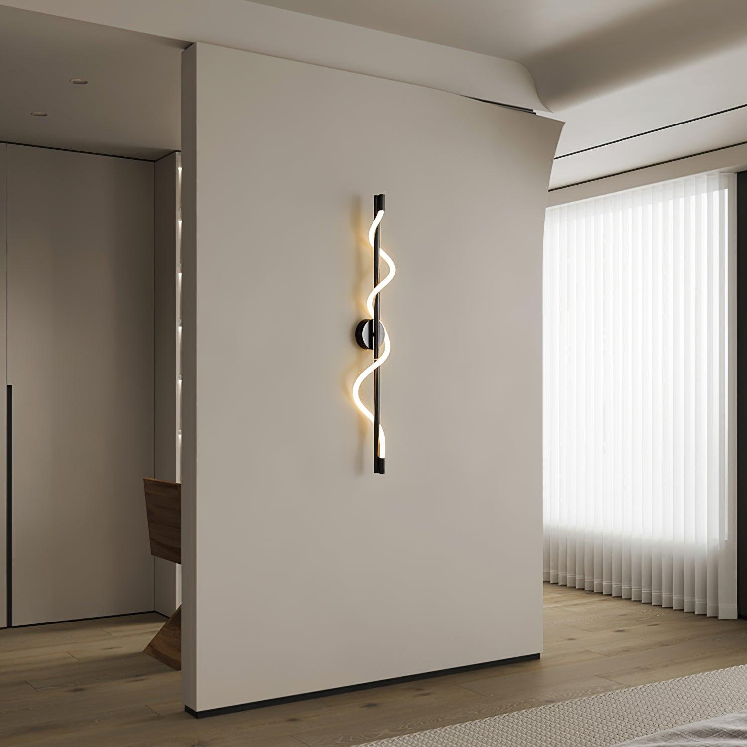 Fidora Sculptural Brass Silicone Wall Lamp - Letslighting