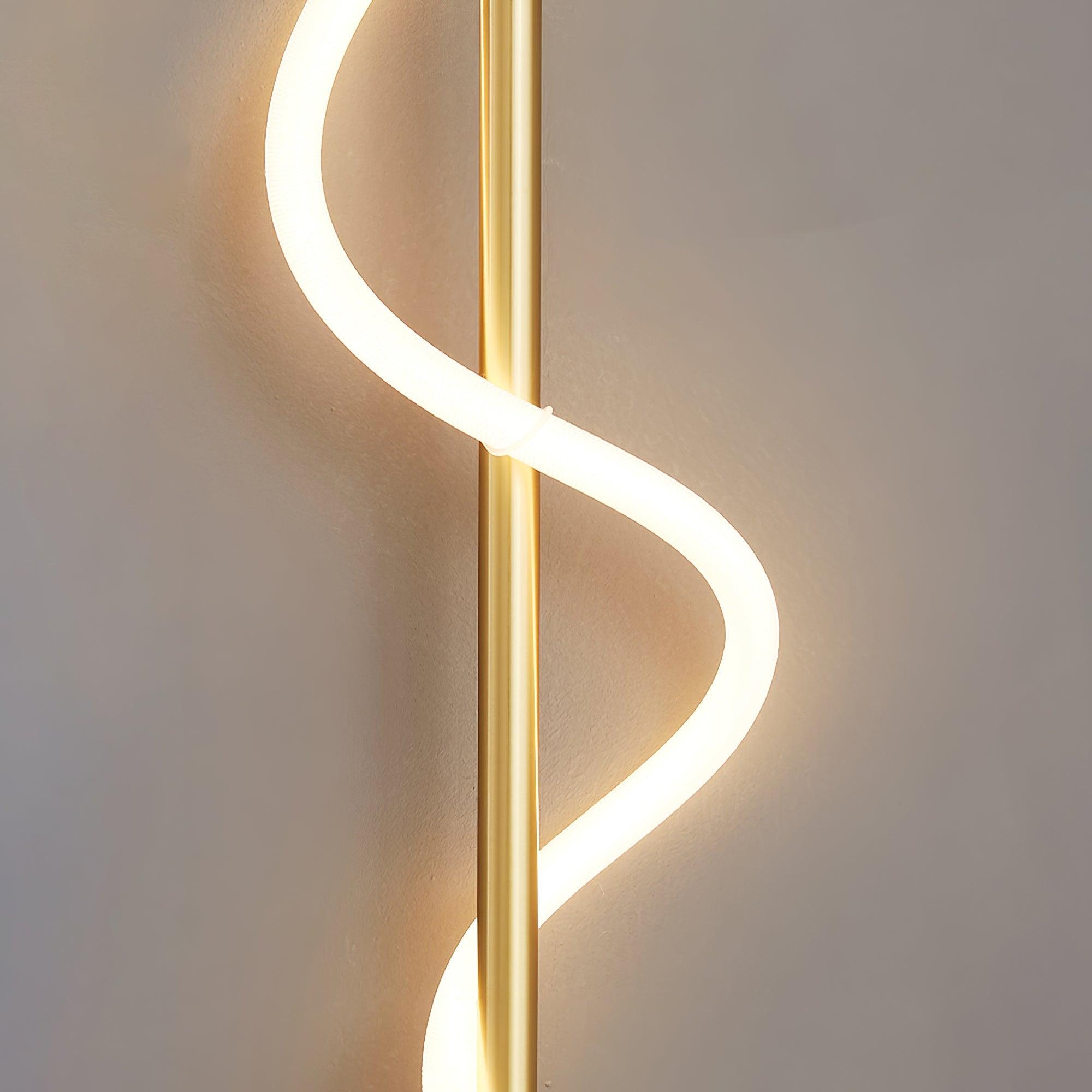 Fidora Sculptural Brass Silicone Wall Lamp - Letslighting