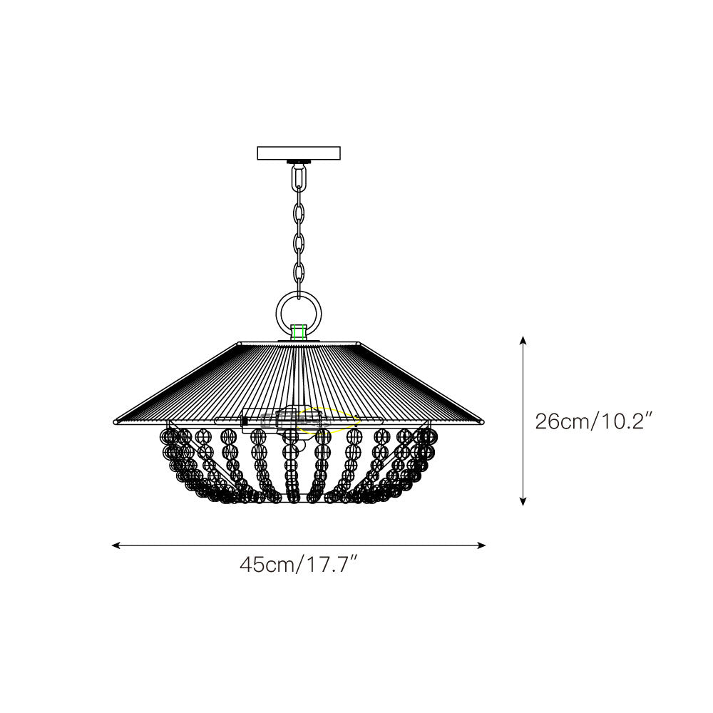 Elmarion Elegance Natural Farmhouse Wooden Pendant Lamp - Letslighting