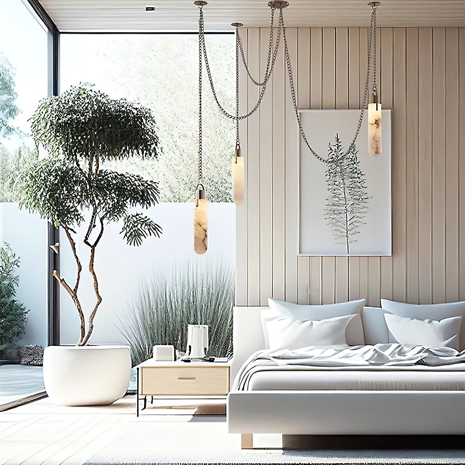 Uphaos Modern Minimalist Alabaster Pendant Lamp - Letslighting