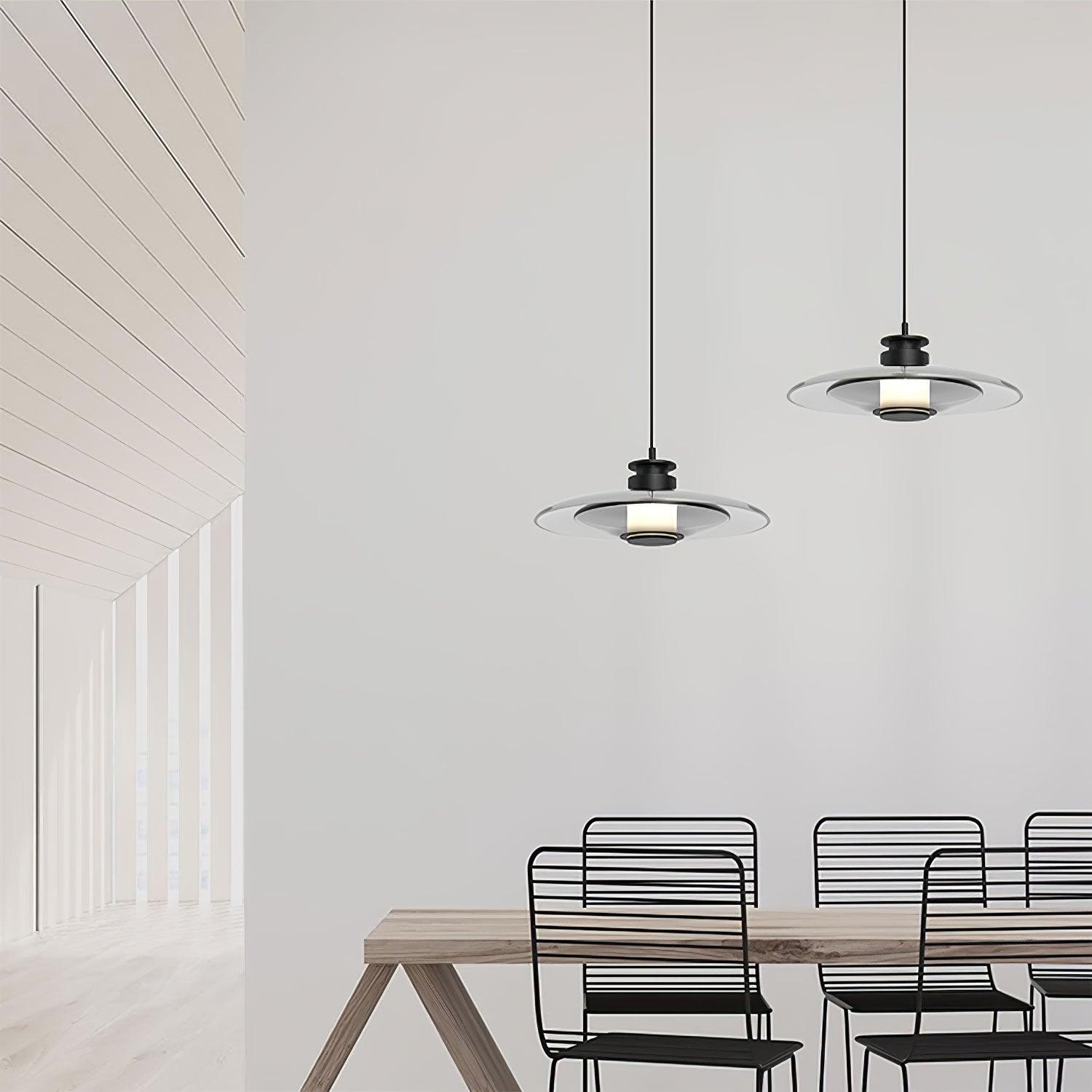 Oryxa Glass Futuristic Pendant Lamp - Letslighting
