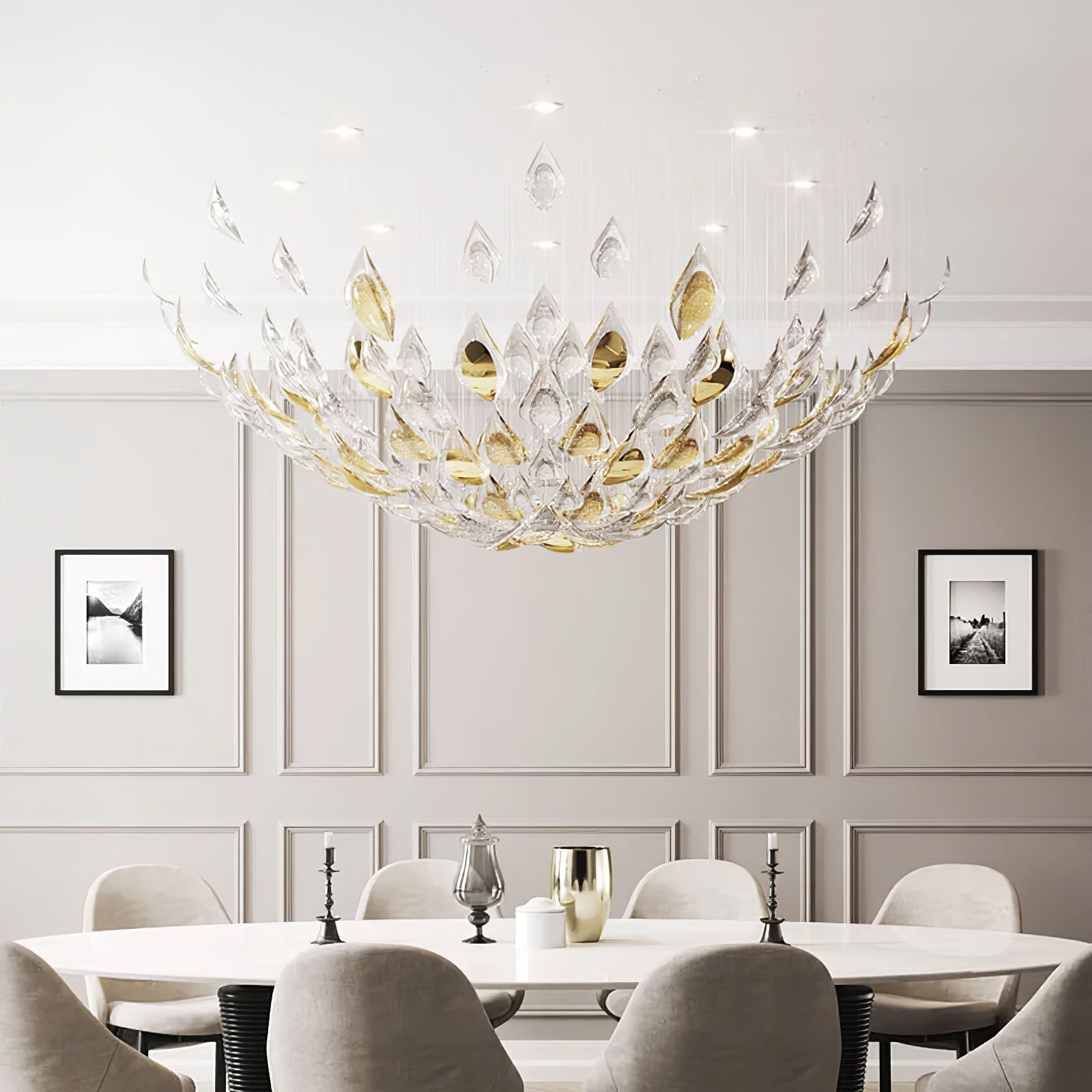 Avynen Crystal Petal Chandelier - Letslighting