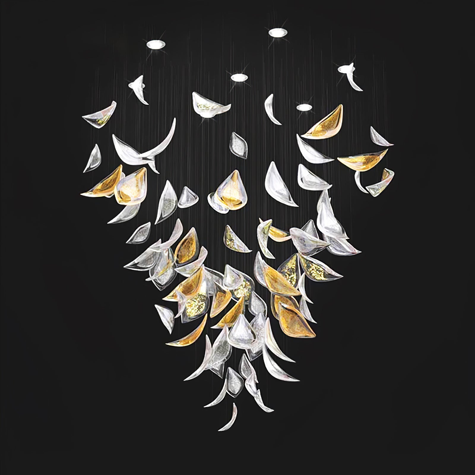 Avynen Crystal Petal Chandelier - Letslighting