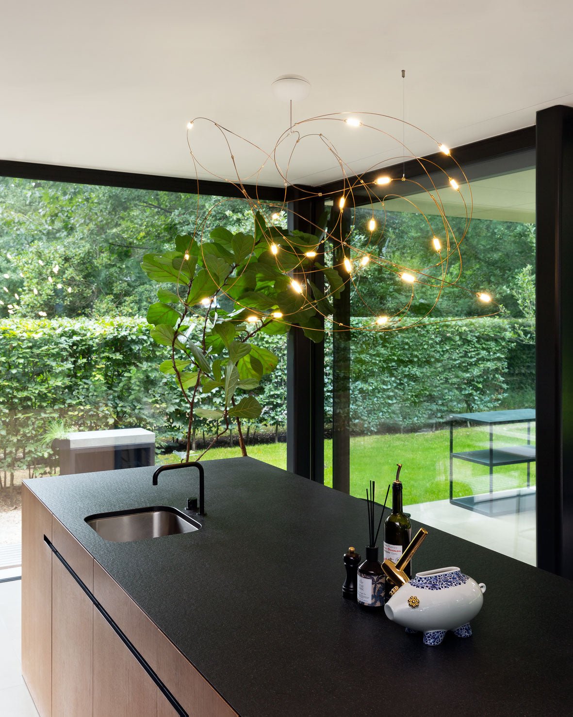 Celestra Steel Minimalistic Pendant Light - Letslighting