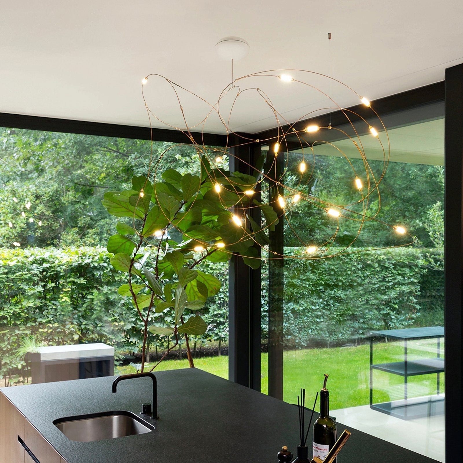 Celestra Steel Minimalistic Pendant Light - Letslighting