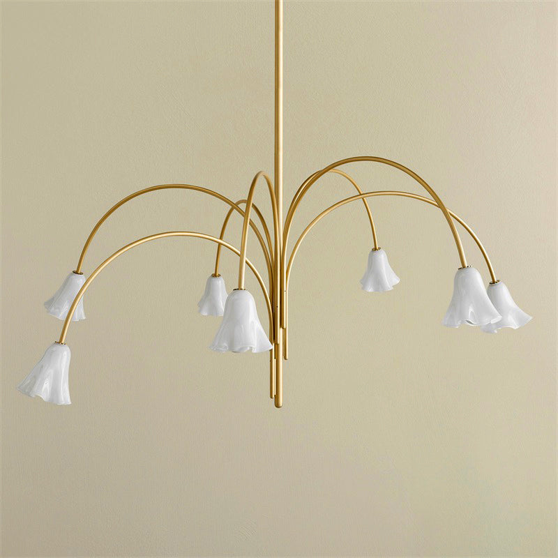 Aurmiros Individual Creativity Brass Glass Chandelier - Letslighting