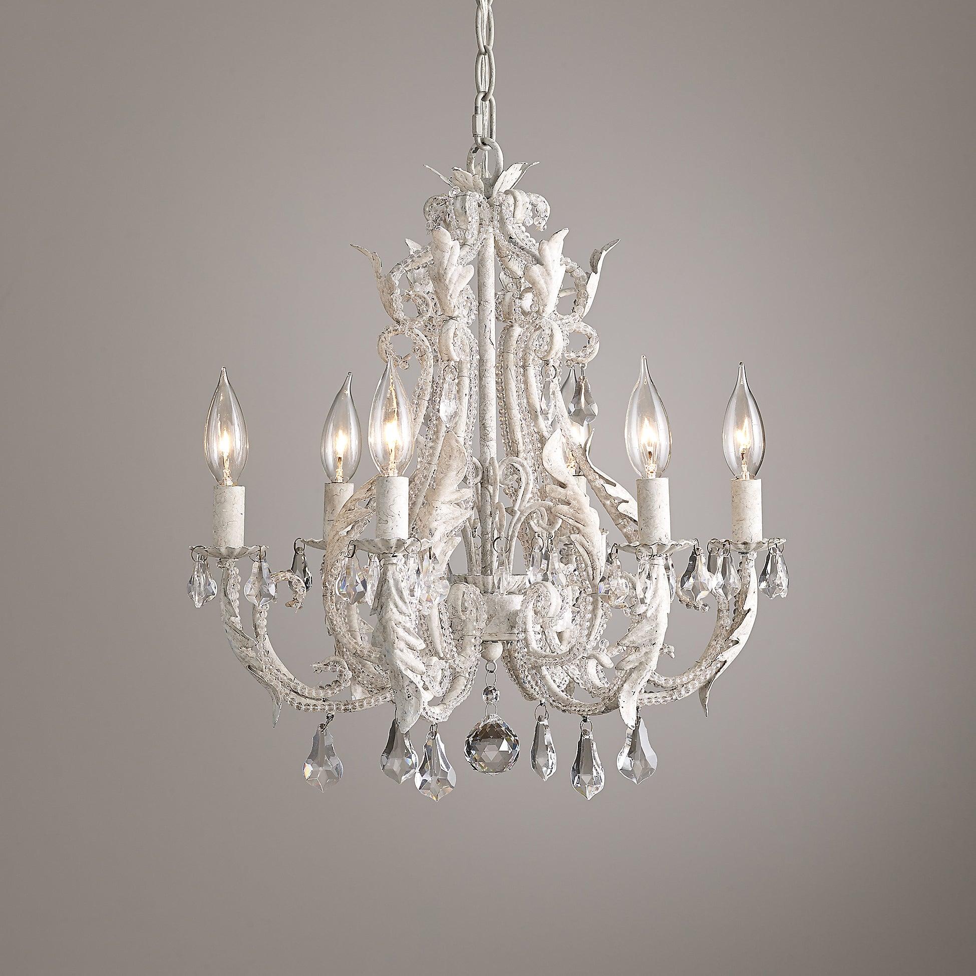 Lustra Pendant Lamp Candle Holder Crystal Beads - Letslighting