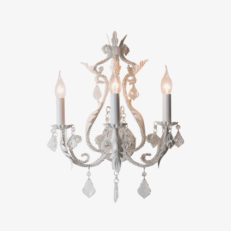 Nyraean Traditional Candle Holder Crystal Wall Lamp - Letslighting