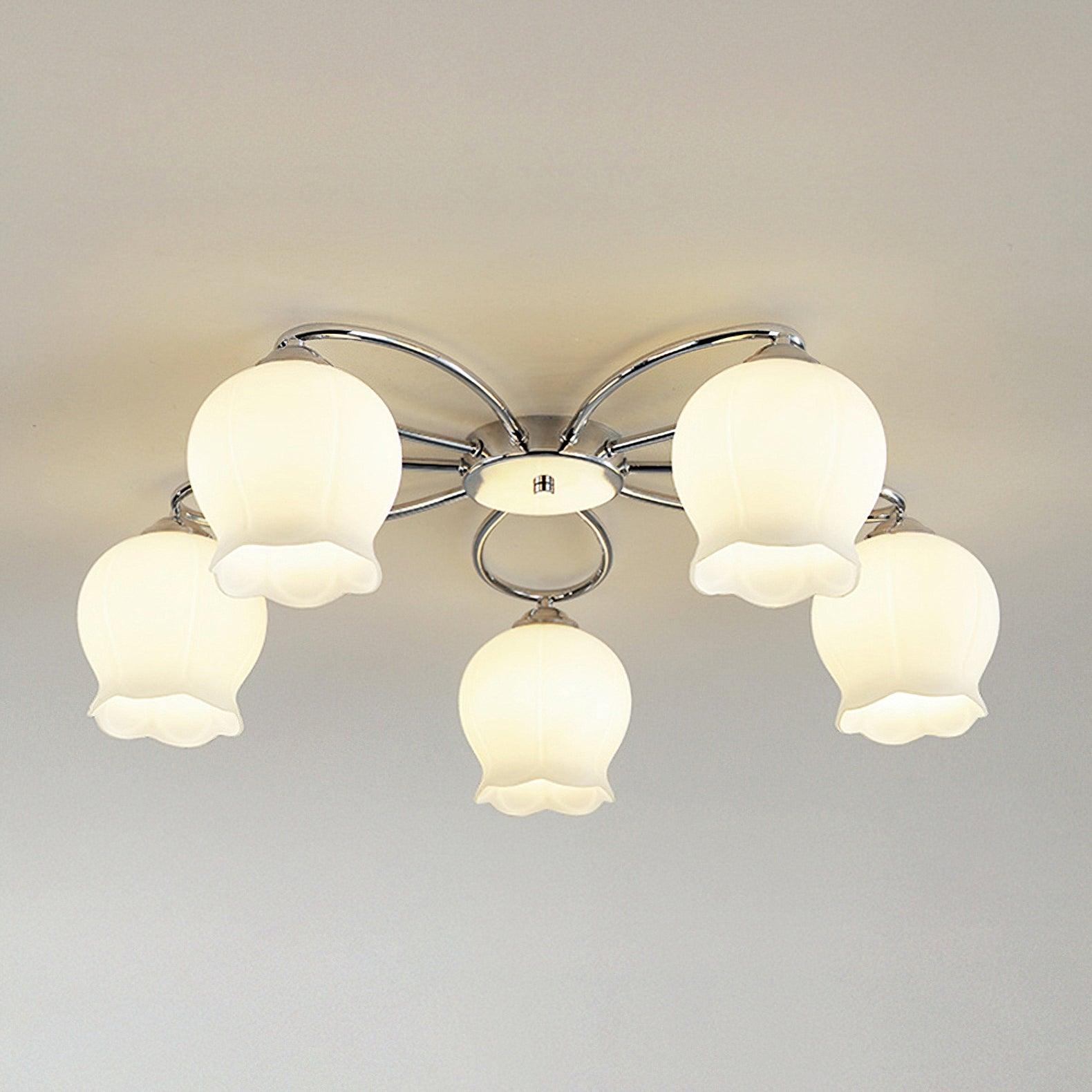Oldore Premium Elegance Floral Glass Ceiling Lamp - Letslighting