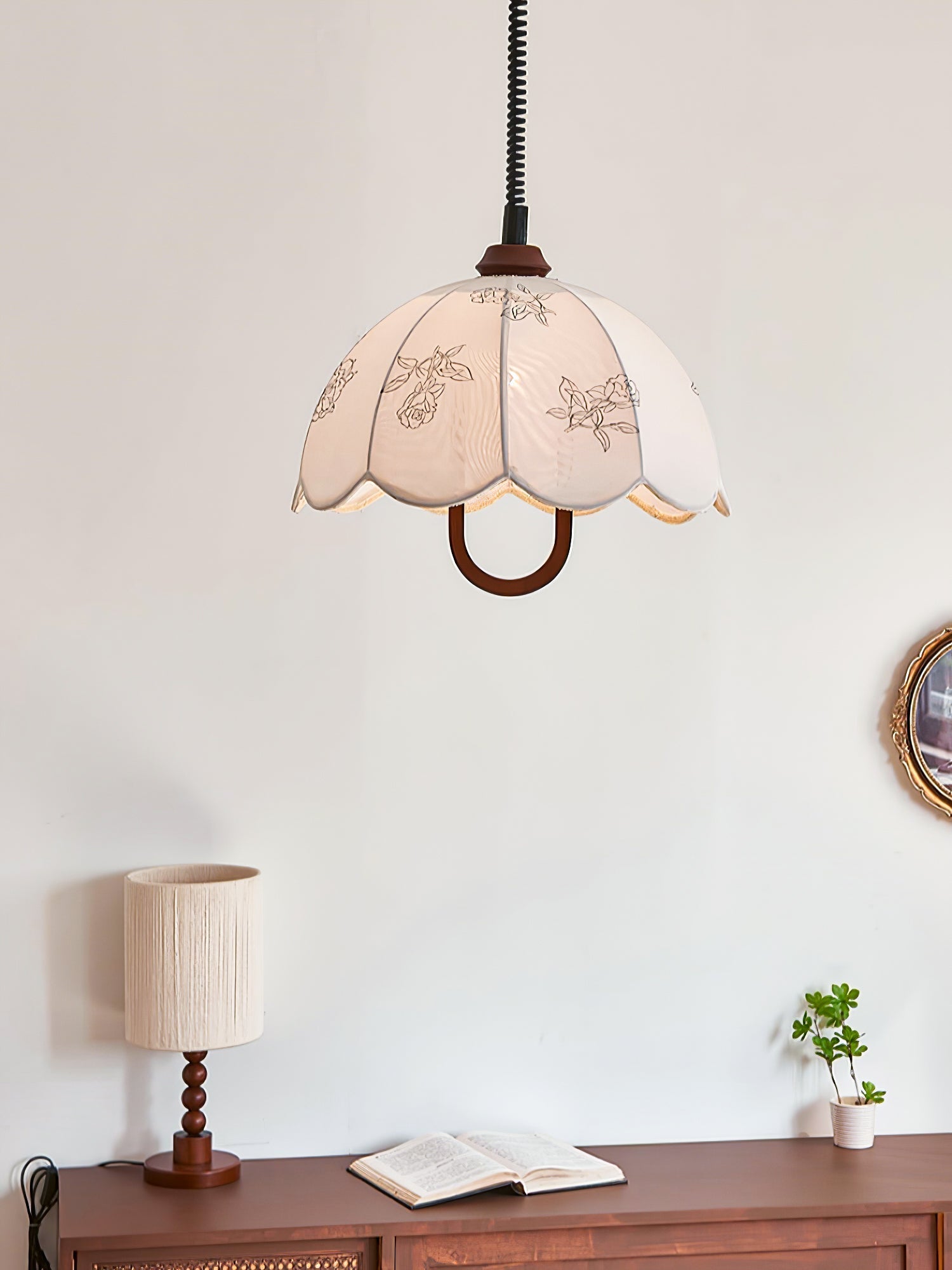 Kade Vintage Wood Pendant Light - Letslighting