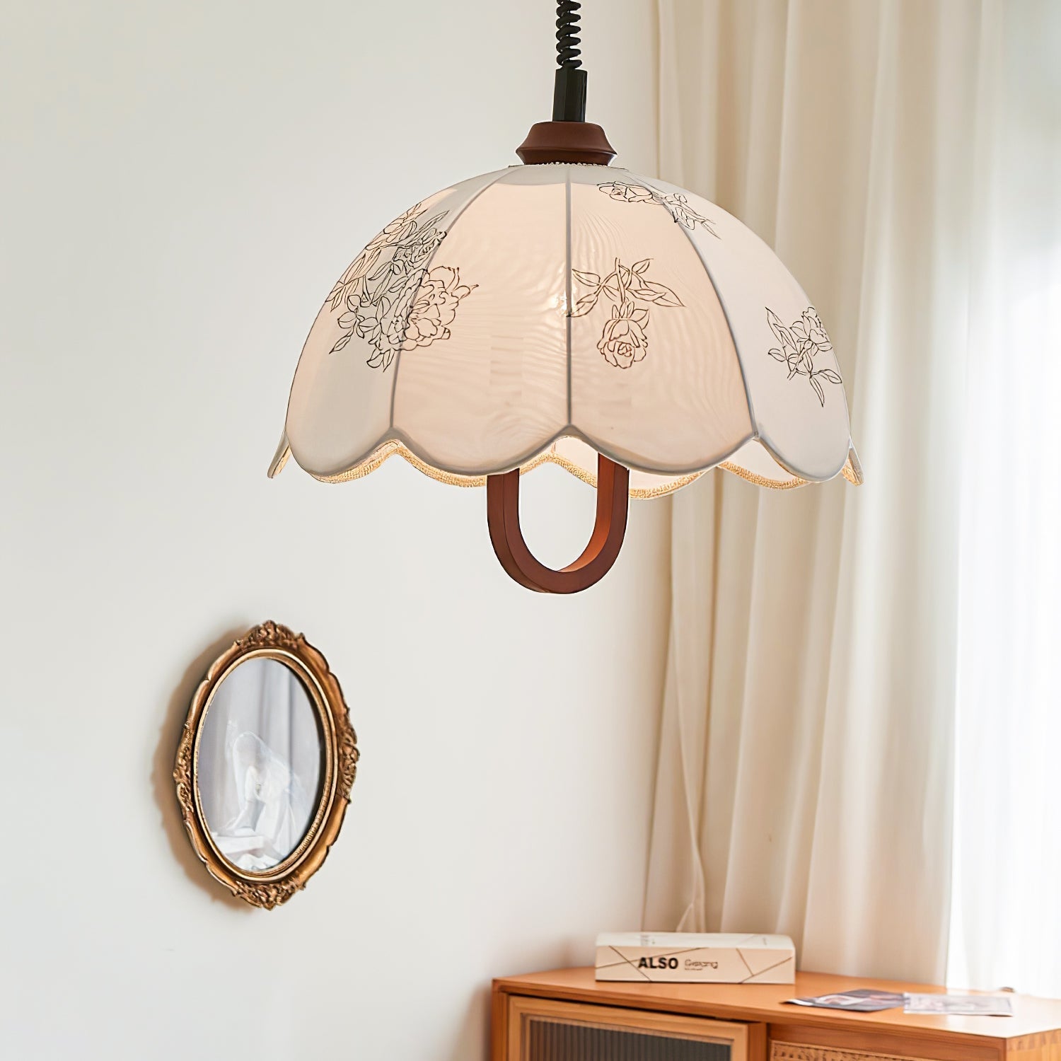 Kade Vintage Wood Pendant Light - Letslighting