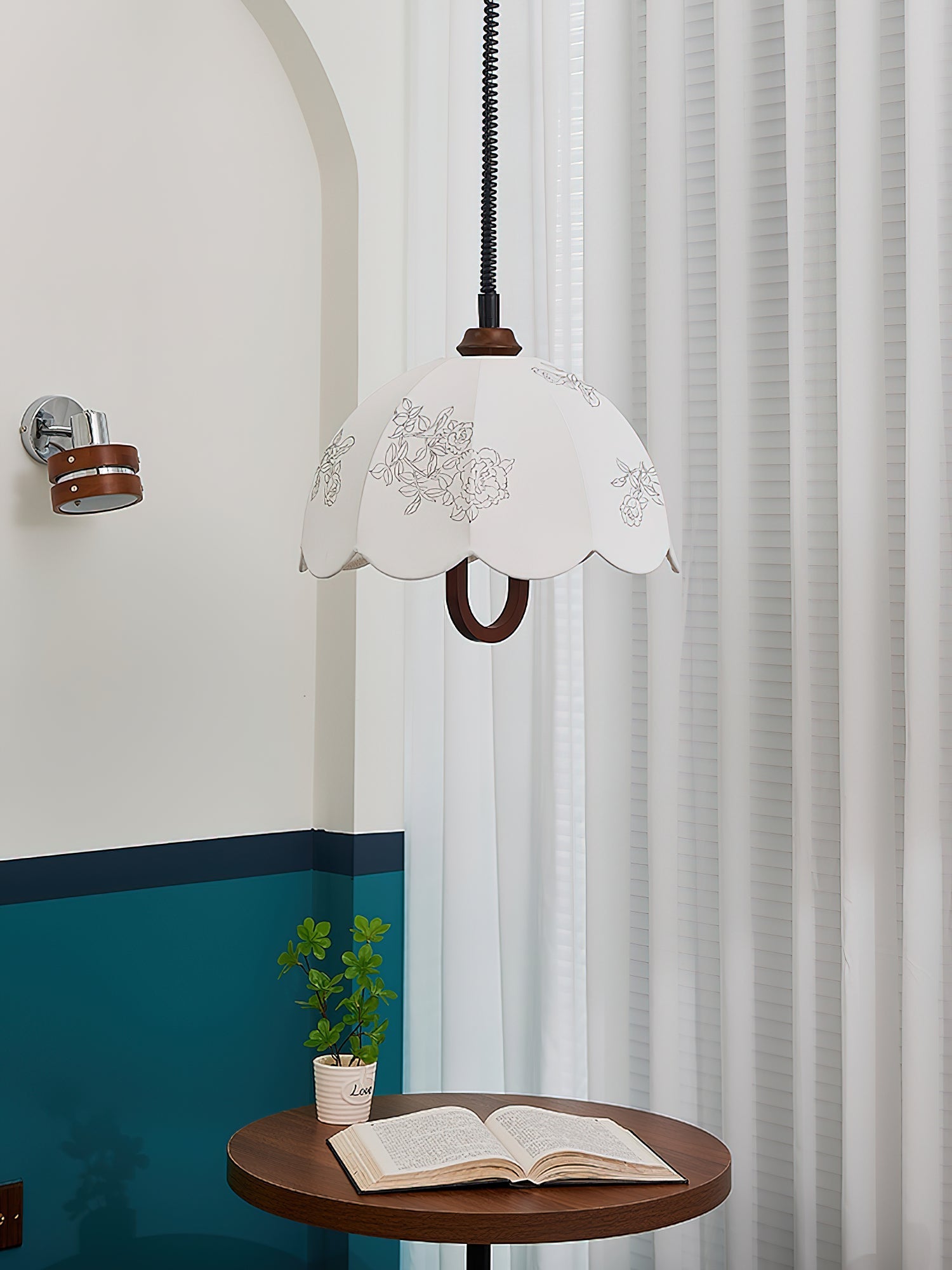 Kade Vintage Wood Pendant Light - Letslighting