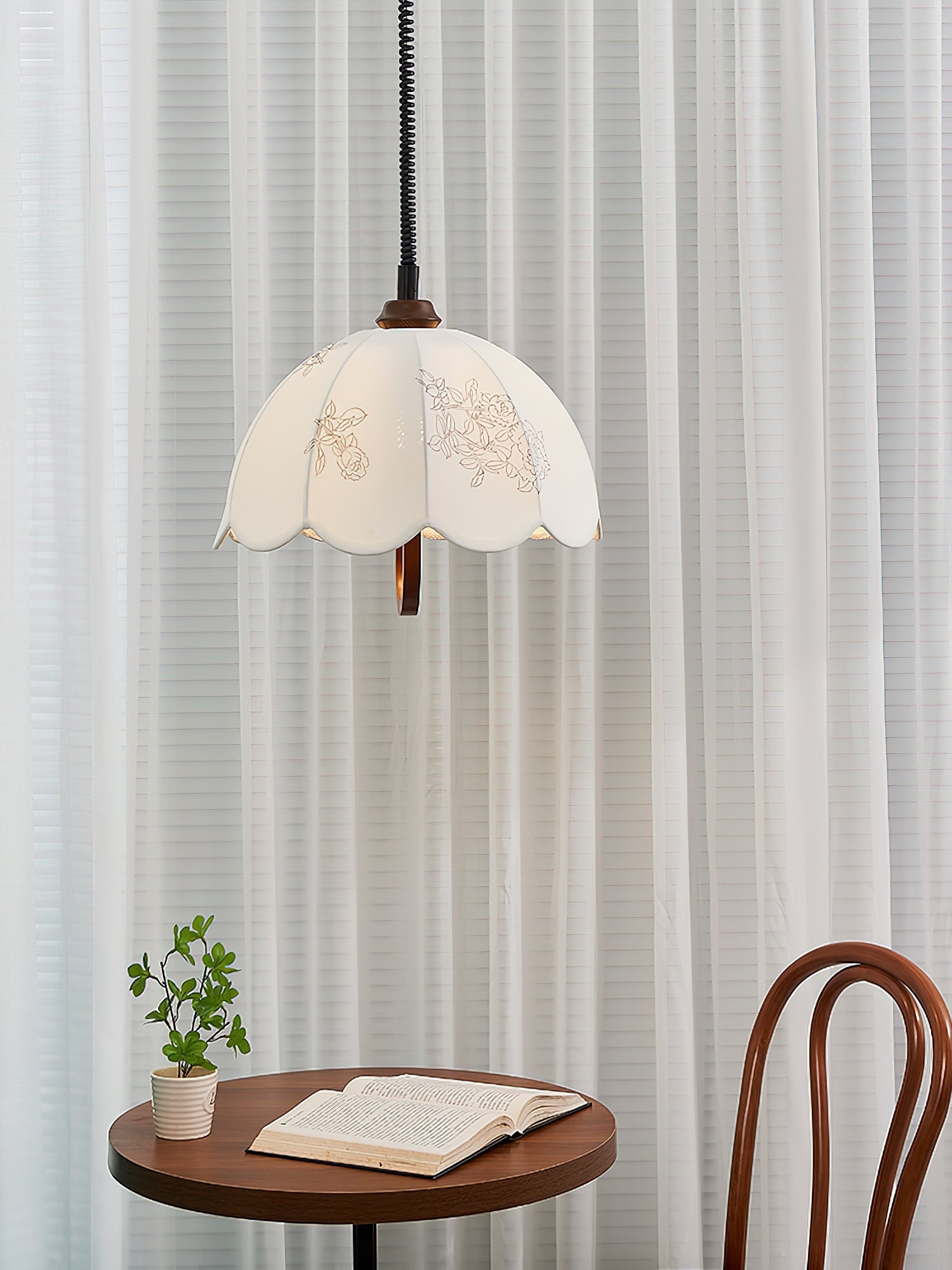 Kade Vintage Wood Pendant Light - Letslighting