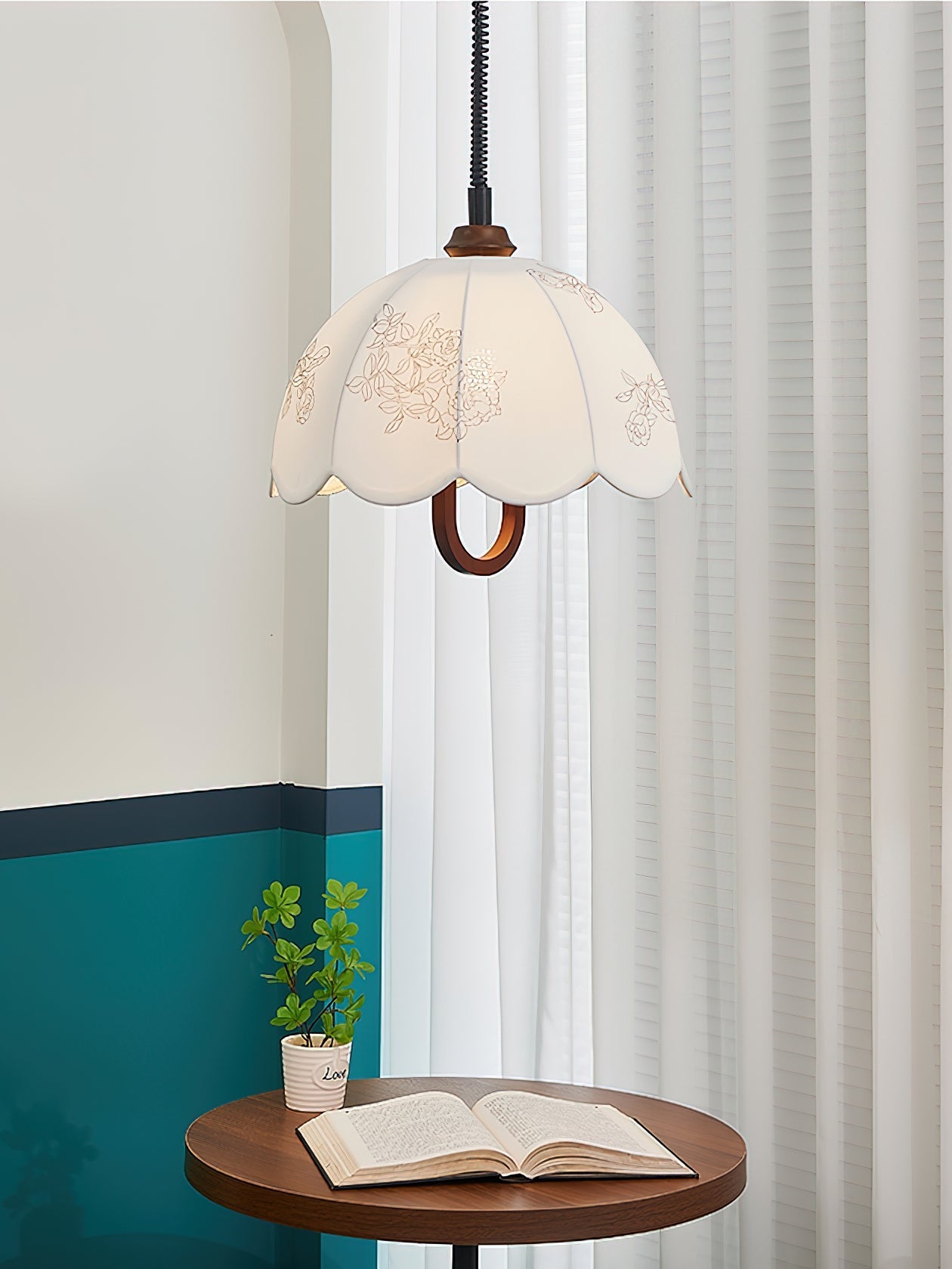Kade Vintage Wood Pendant Light - Letslighting