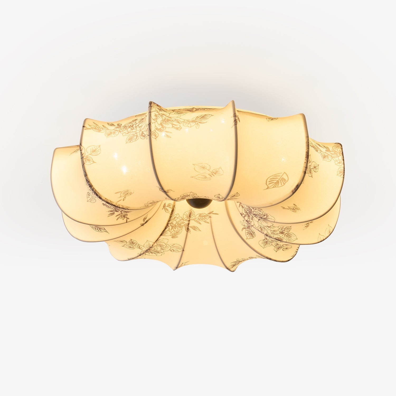 Vivaria Premium Nordic Art Wood Fabric Ceiling Light - Letslighting