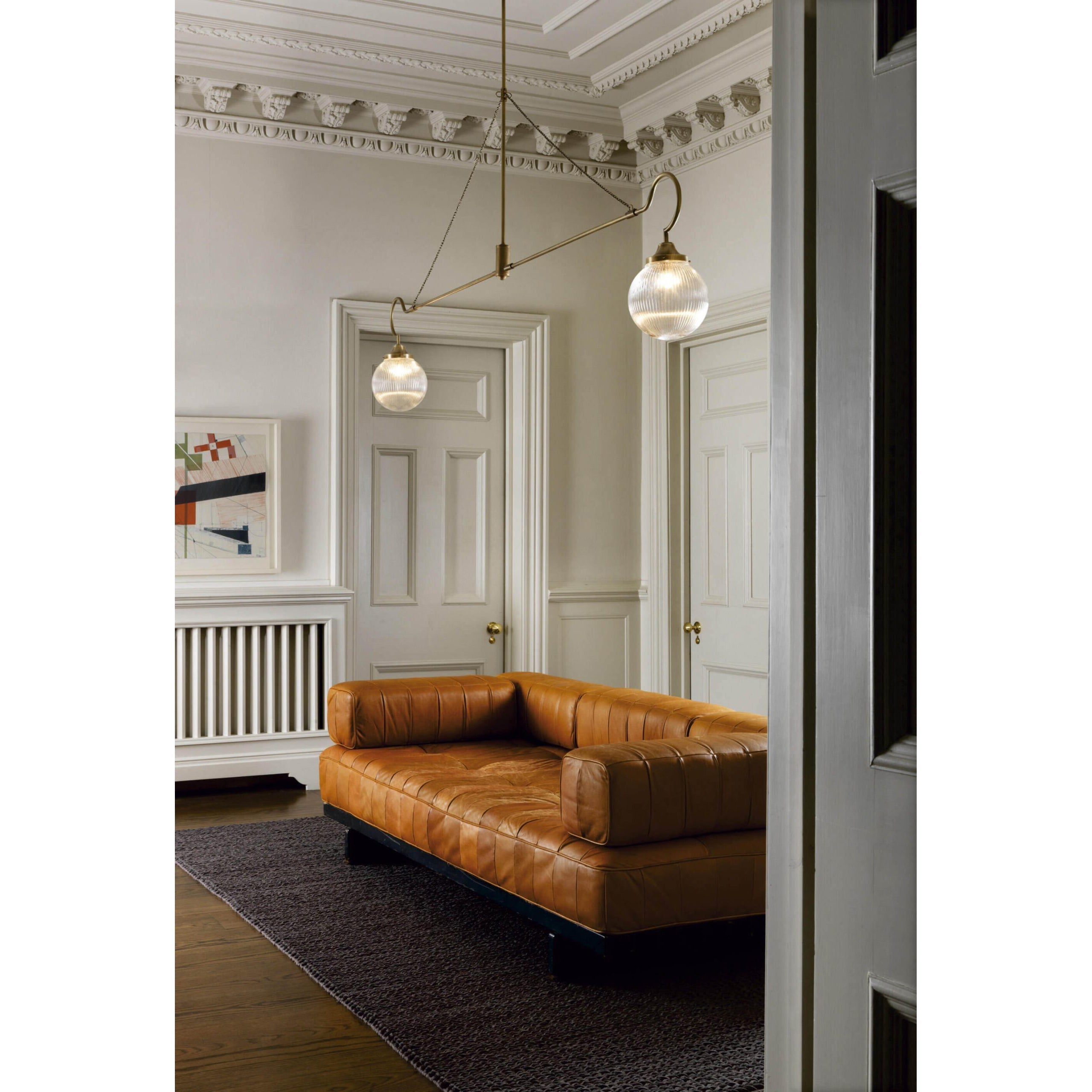 Vavenia Modern Minimalist Brass Glass Chandelier - Letslighting