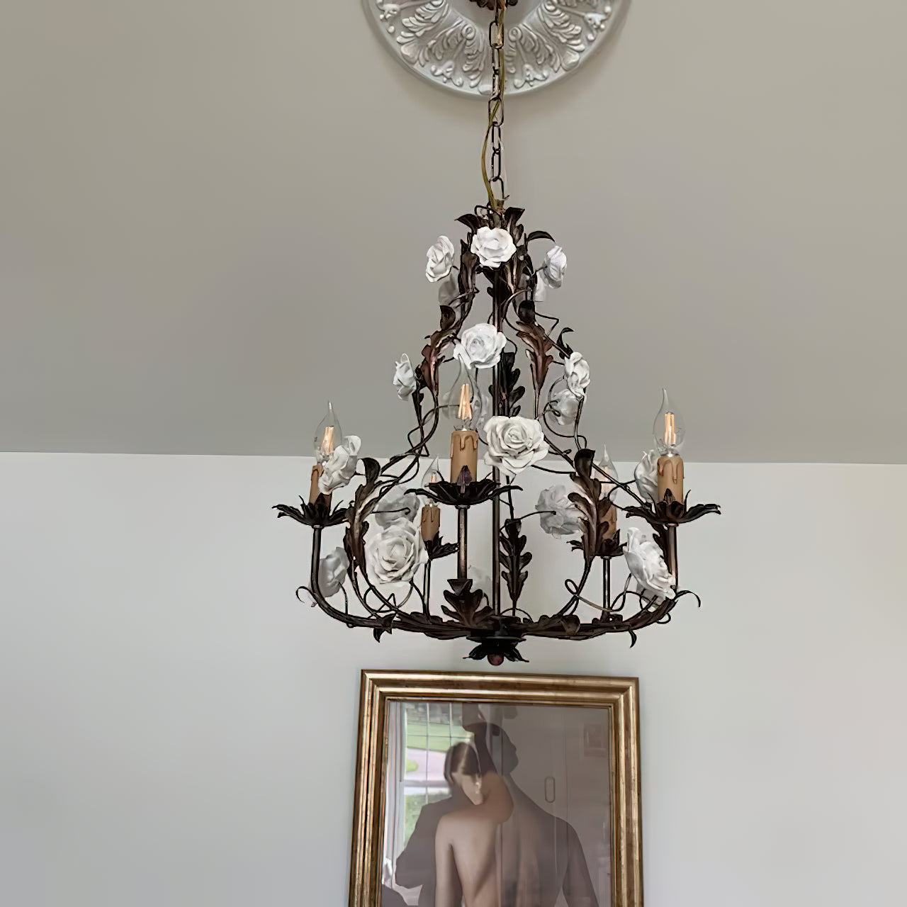Araeyra Postmodern Luxury Rose Ceramic Chandelier - Letslighting