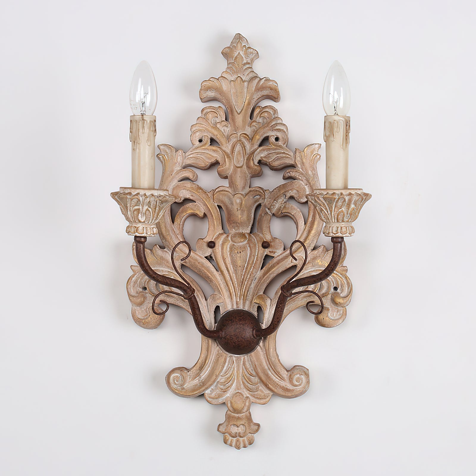 Ilzoror Vintage Industrial Wood Wall Lamp - Letslighting