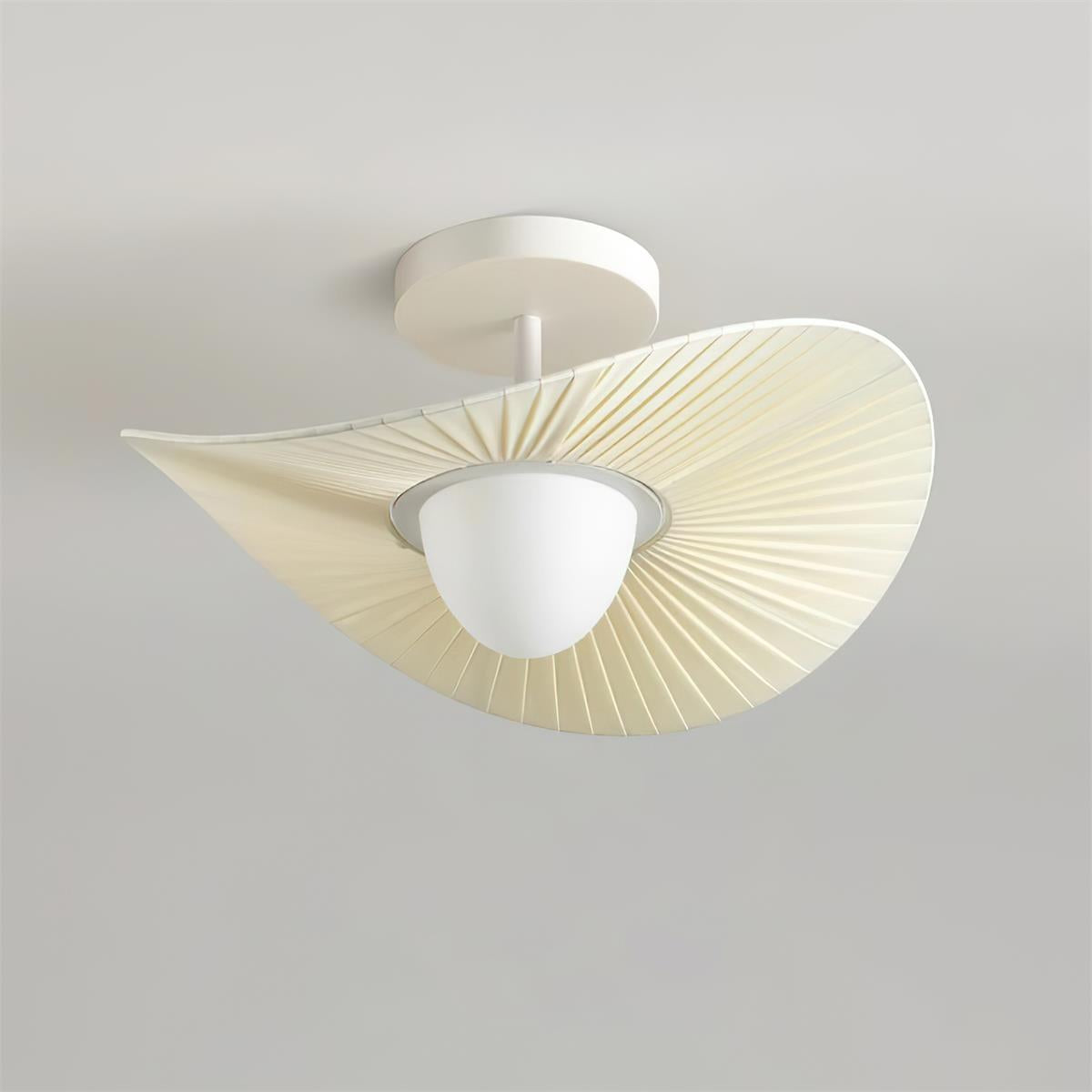 Florina Ceiling Lamp Pleated Fabric Sculptural - Letslighting