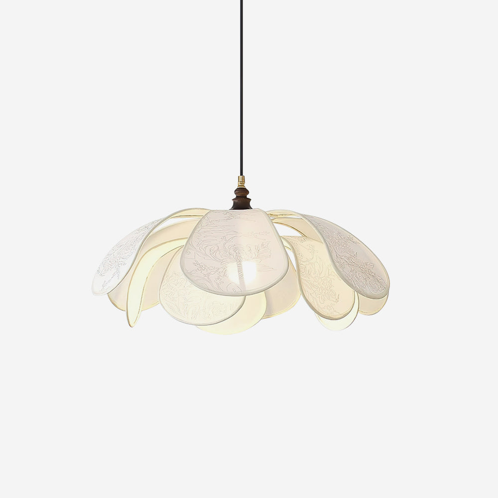 Savoy Pendant Lamp Fabric Shade - Letslighting