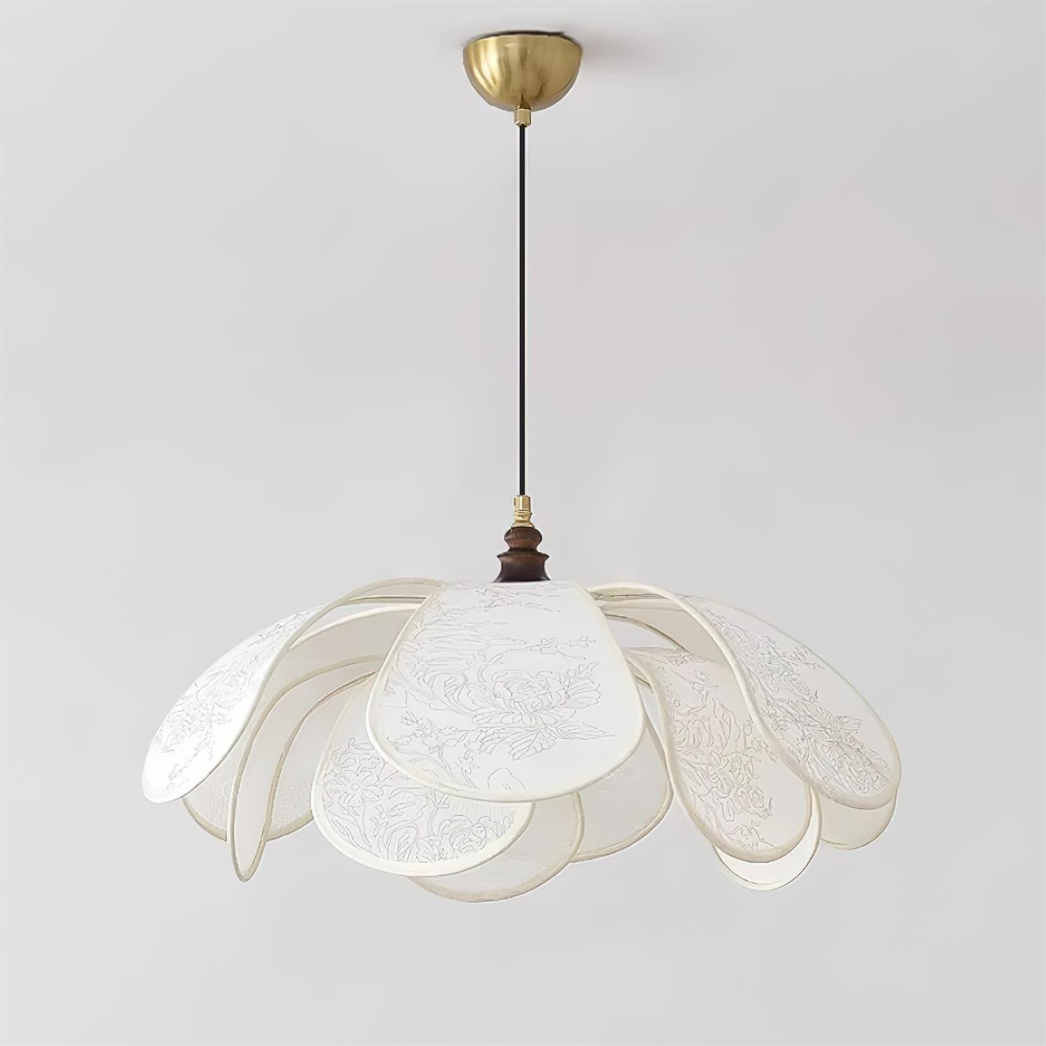 Savoy Pendant Lamp Fabric Shade - Letslighting