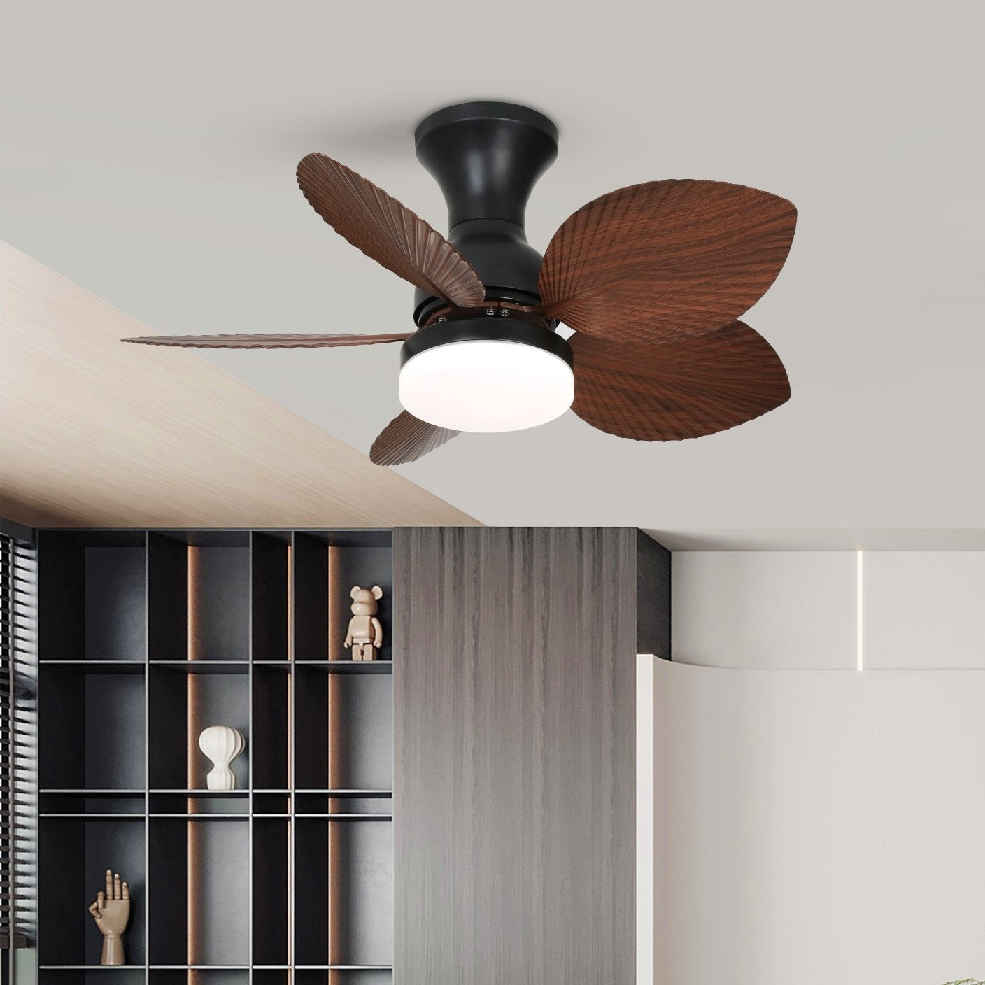 Florence Vintage Wood Ceiling Fan Light - Letslighting