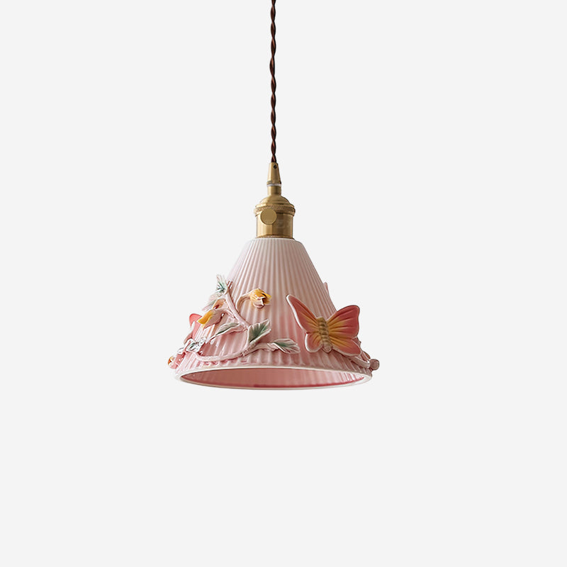 Florynna Pendant Lamp Pleated Blossom Elegance - Letslighting
