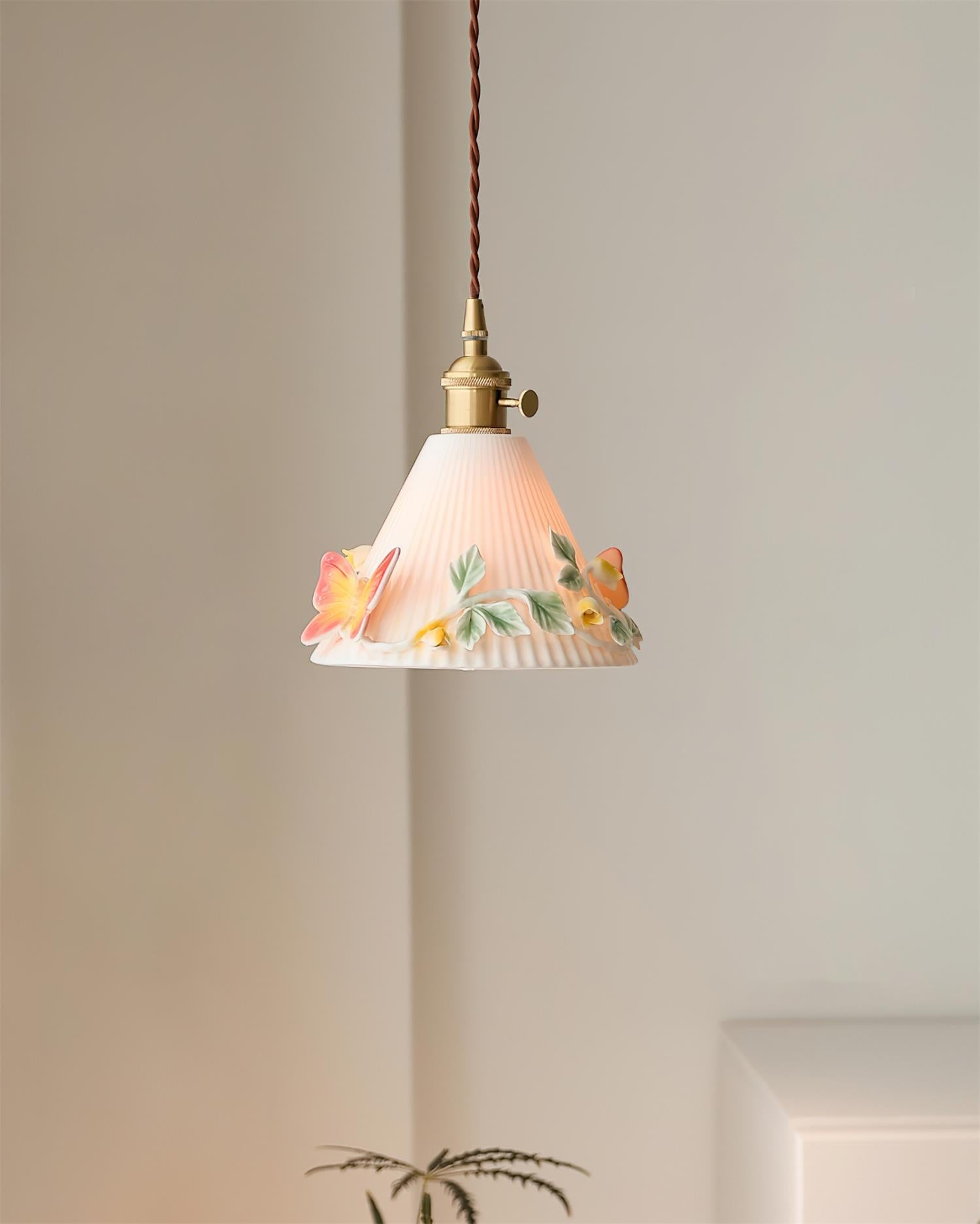 Florynna Pendant Lamp Pleated Blossom Elegance - Letslighting