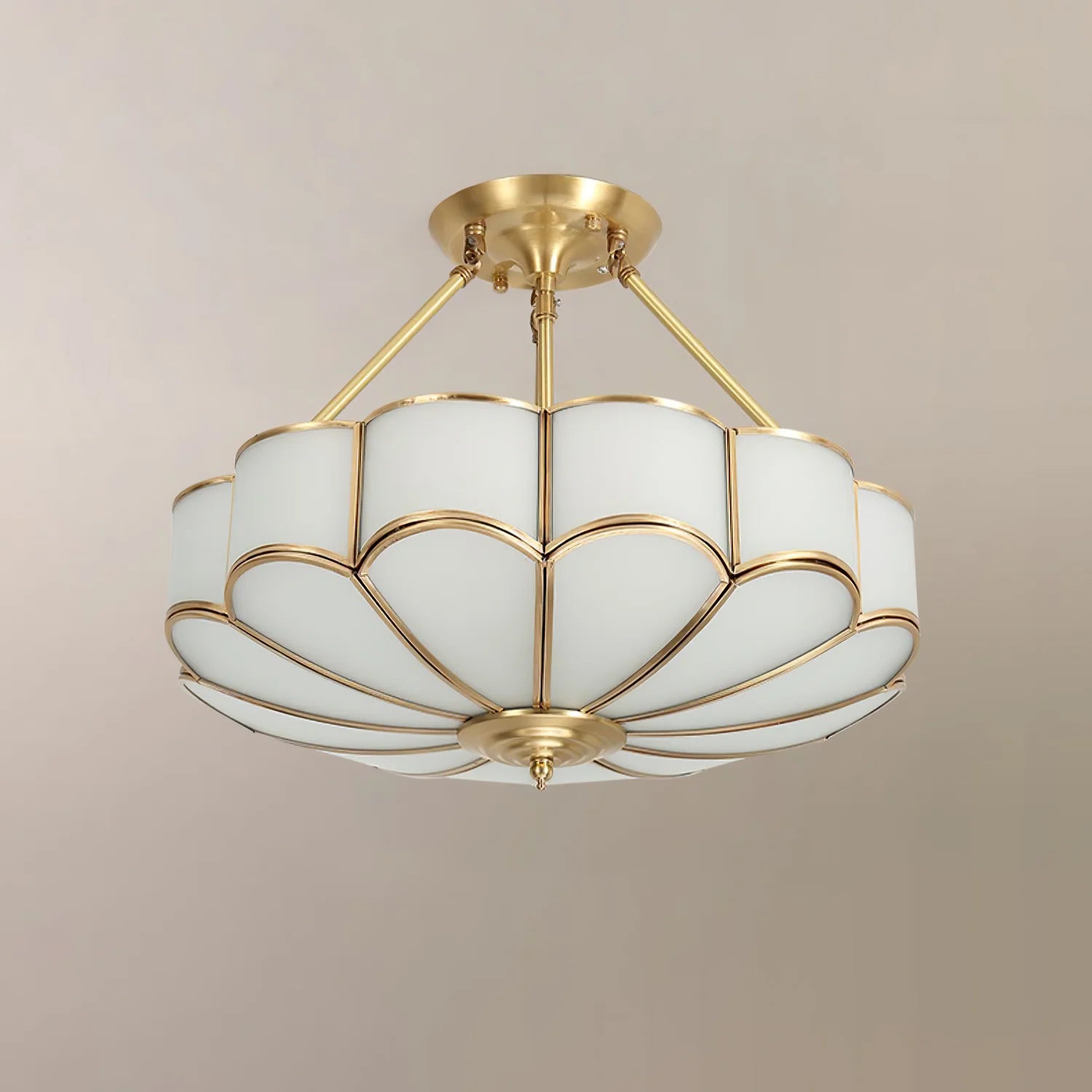 Tiffany Modern Flower Shape Glass Ceiling Light - Letslighting