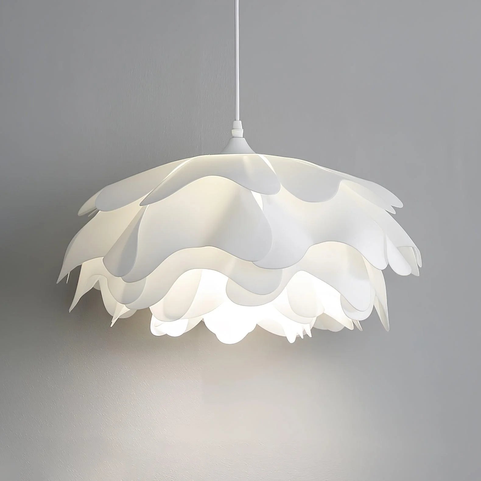 Bella White Flower Shaped Pendant Light - Letslighting