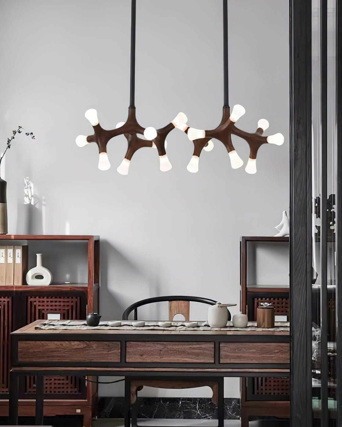 Mynorila Branch-Design Wood Pendant Light - Letslighting